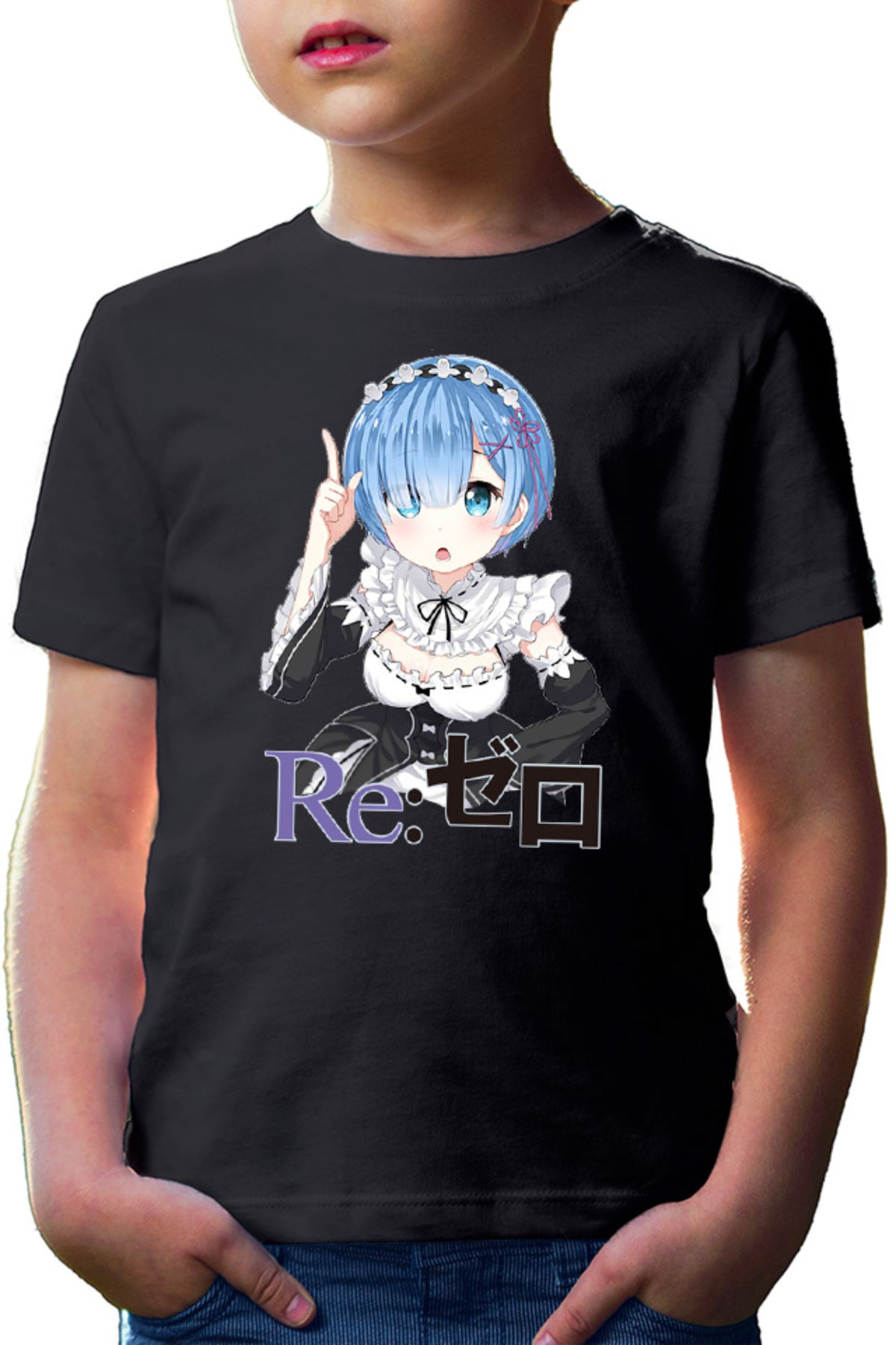 Tricou copii Re Zero REM Doki Doki Best Waifu Demon