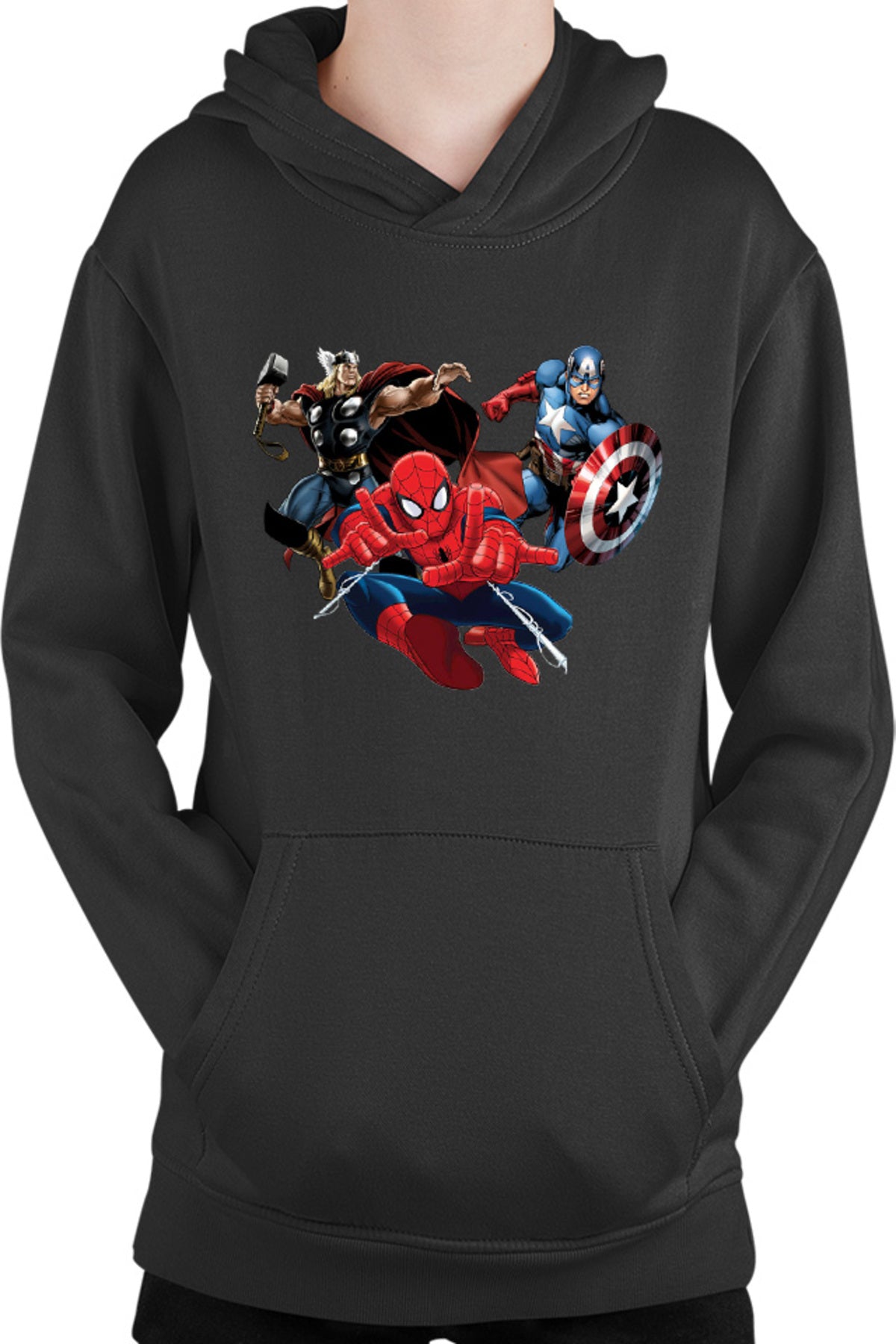 Hanorac copii Spiderman Captain America Thor Fly Hero Cool