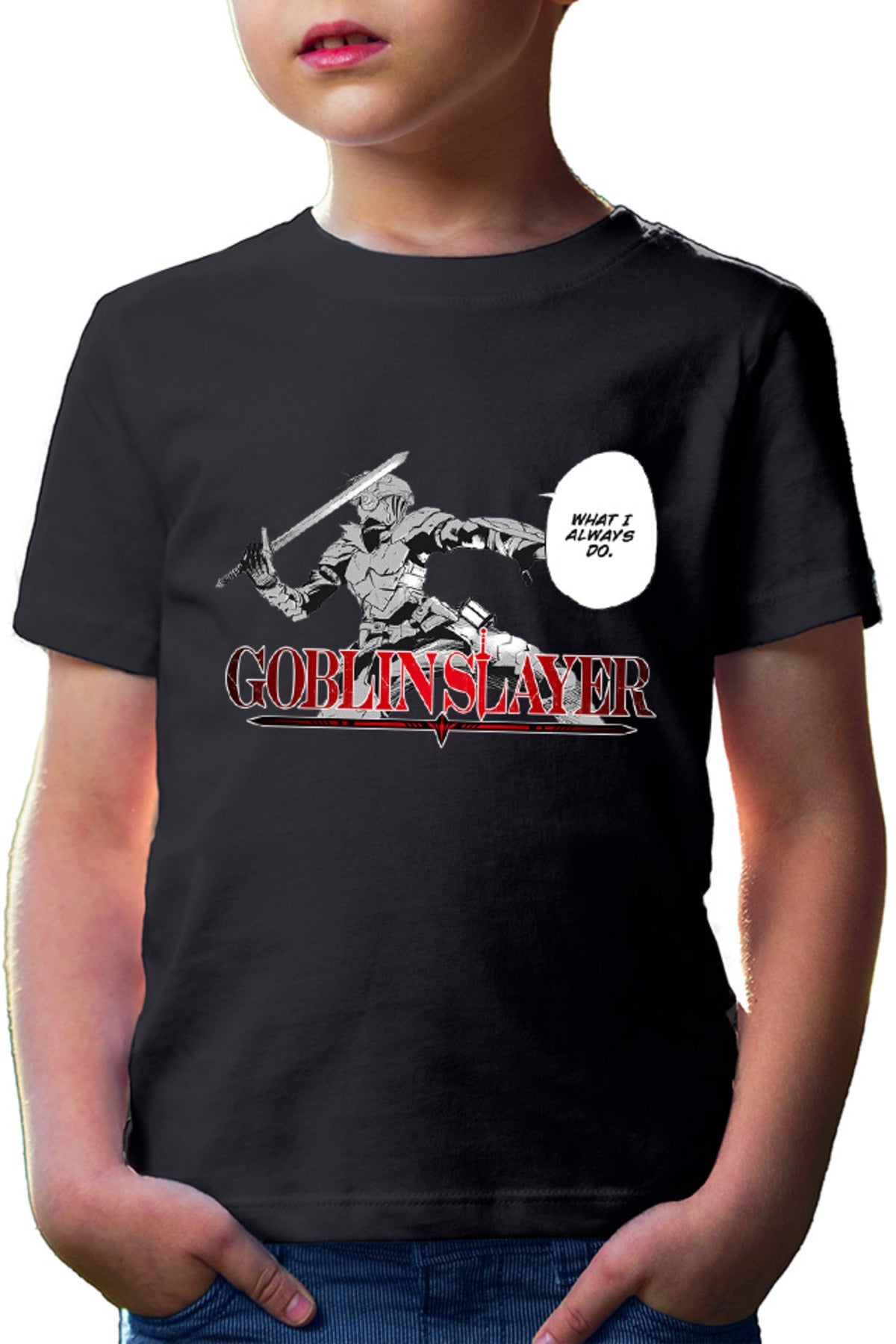 Tricou copii Goblin Slayer Claymore Knight Fast Anime Shounen Martial Arts