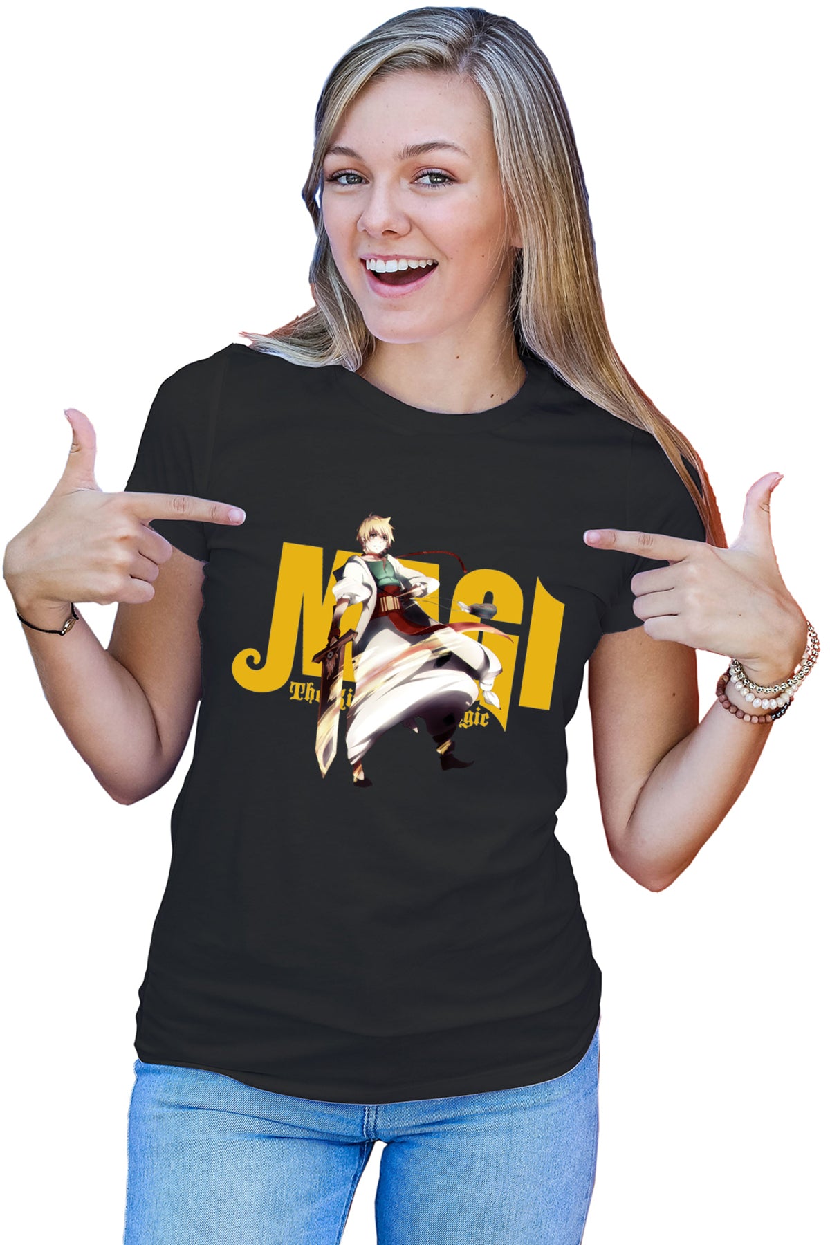 Tricou dama Magi The Labyrinth of Magic Alibaba Fire Stroke