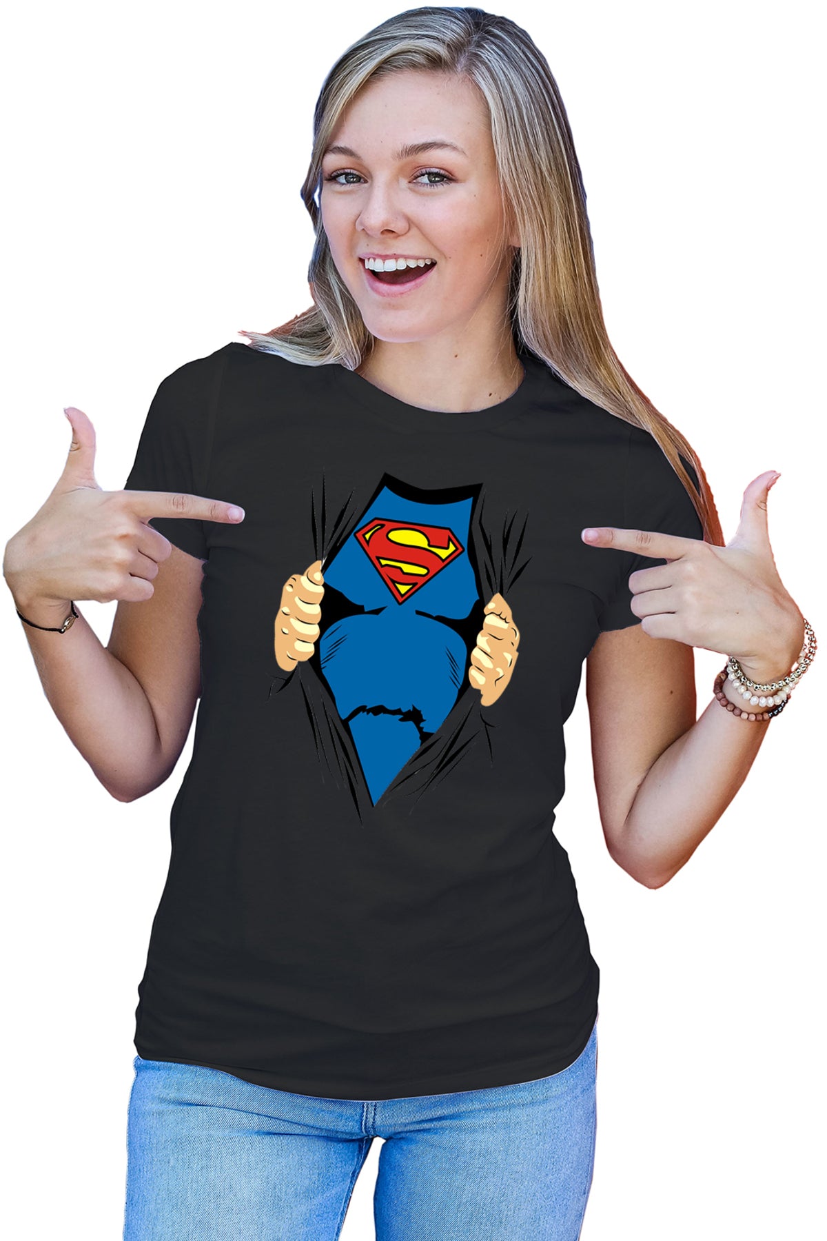 Tricou dama Superman Clark Kent Pop Hero Men of Steel