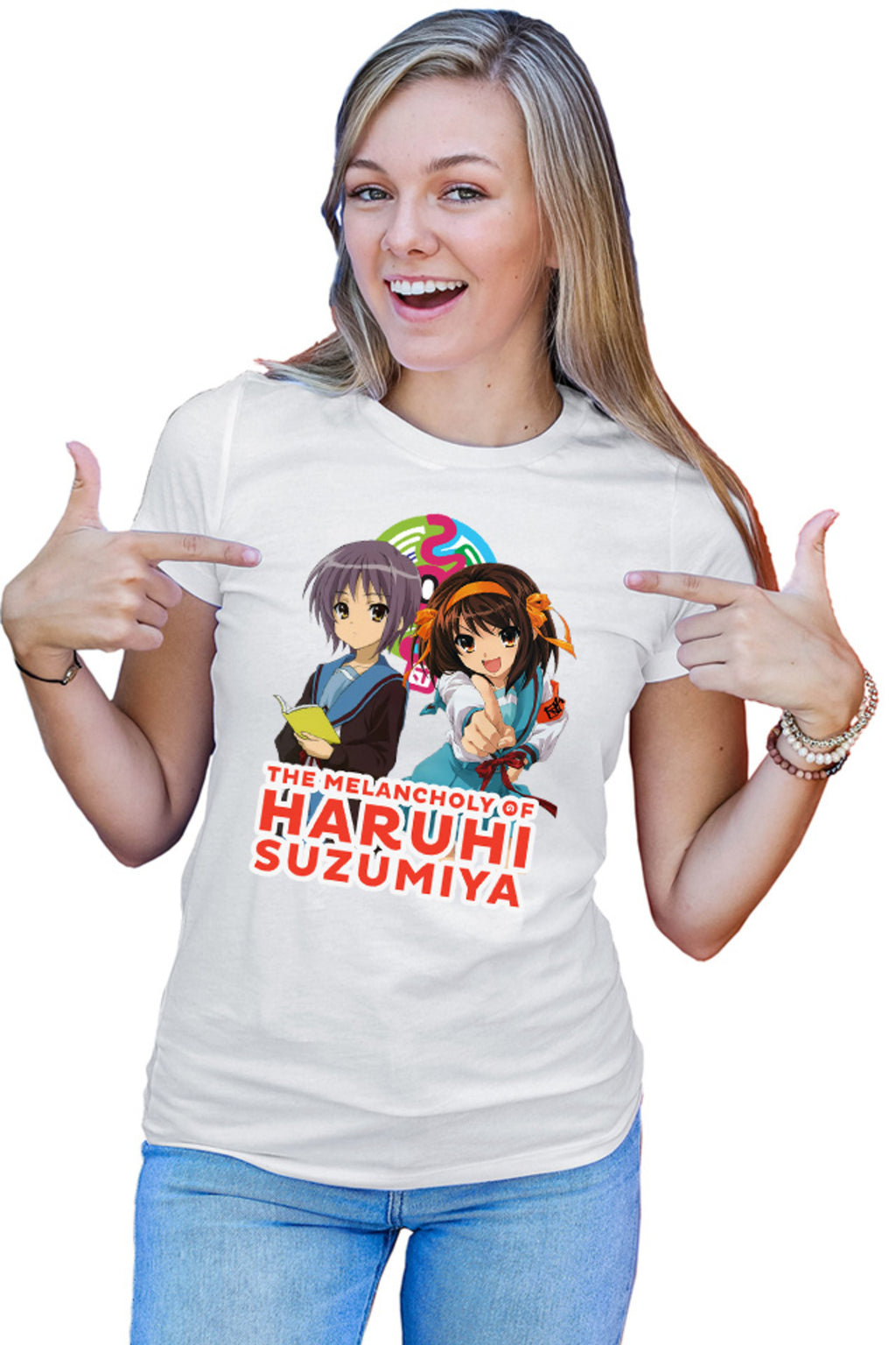 Tricou dama Haruhi Suzumiya Yuki Book Read Sci-fi Cosplay Costume