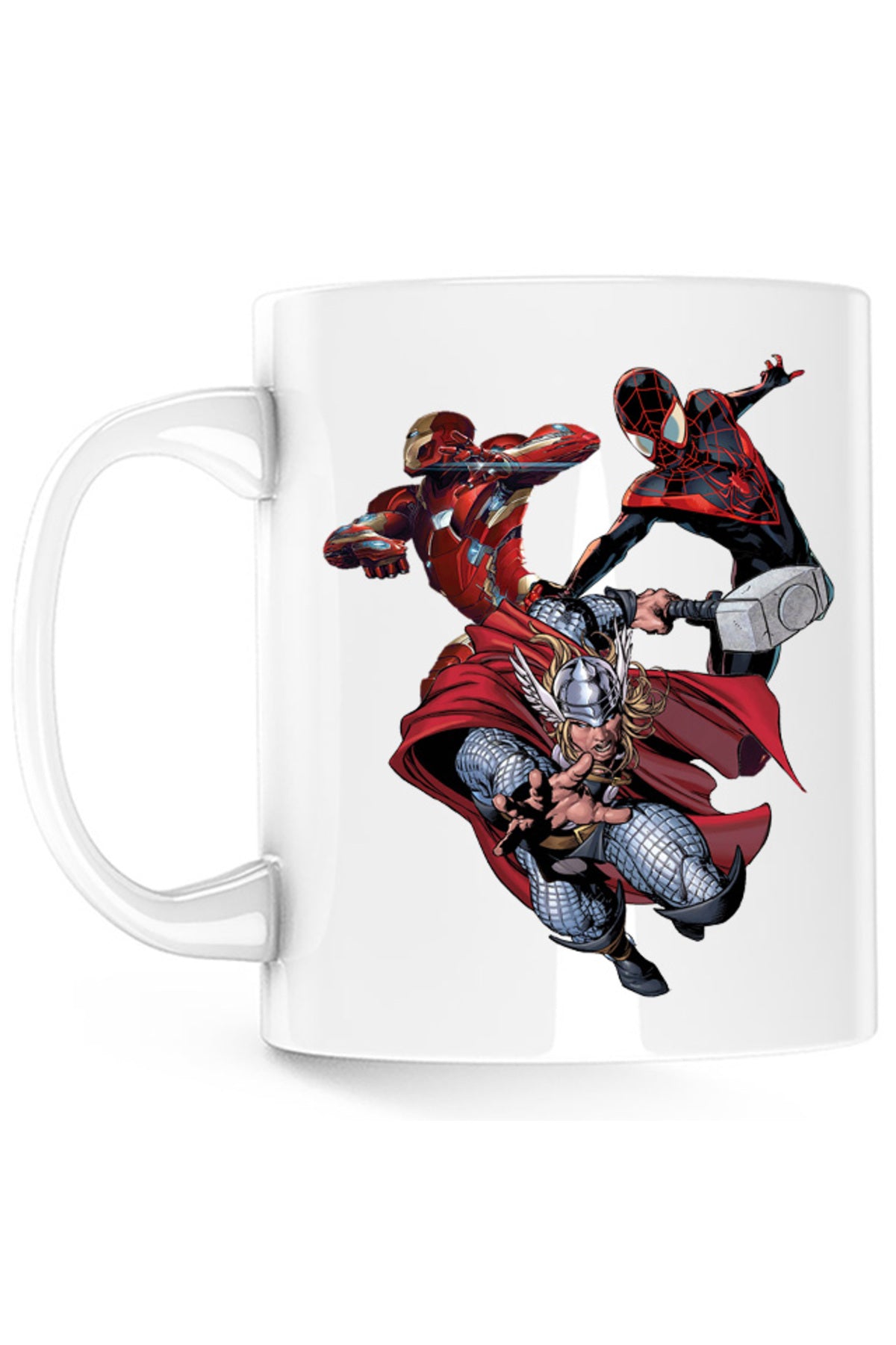 Cana Ironman Thor Spiderman Thunder God Cartoons, alba, 330 ml