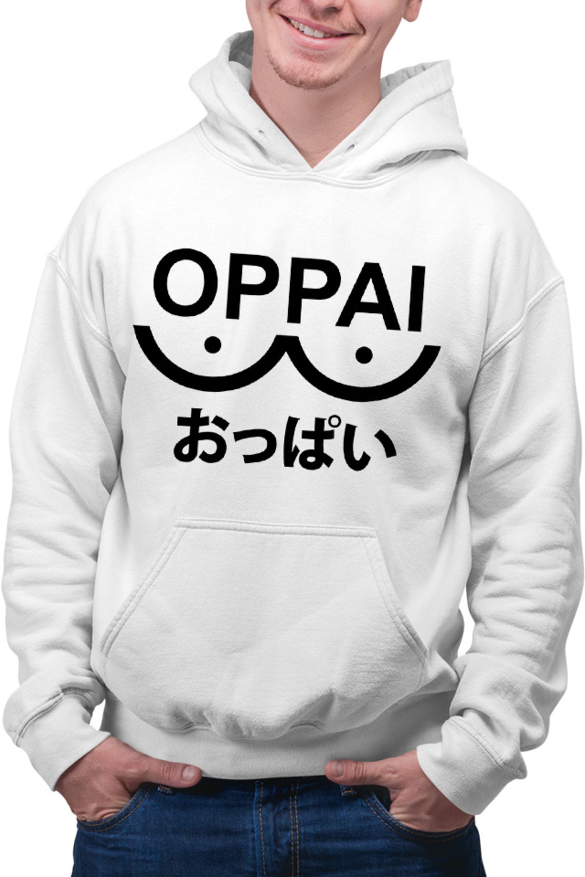 Hanorac barbati One-Punch Man Oppai Saitama Meme Logo
