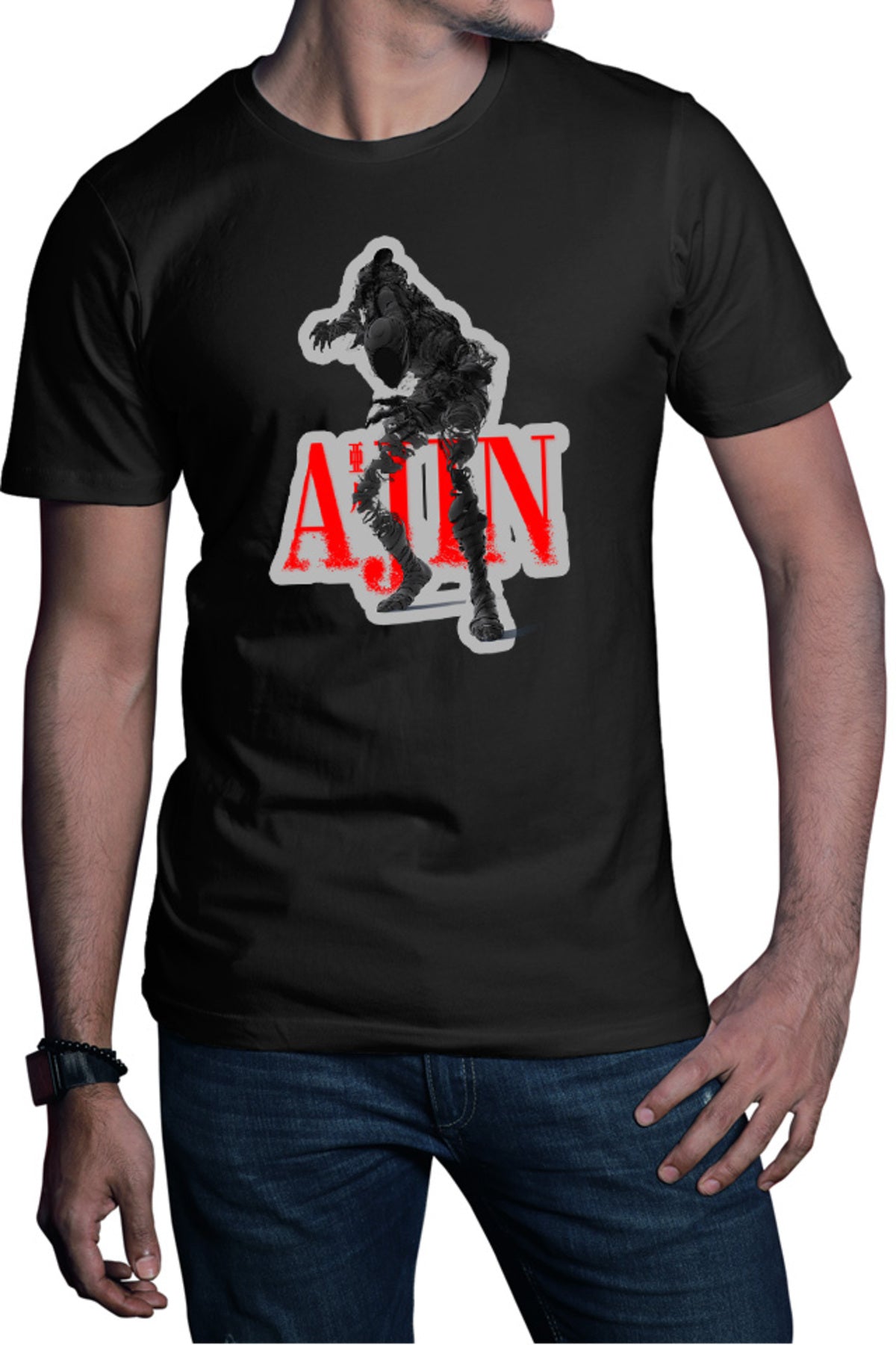 Tricou barbati Ajin Monster Immortal Humans Africa Japan Hunt