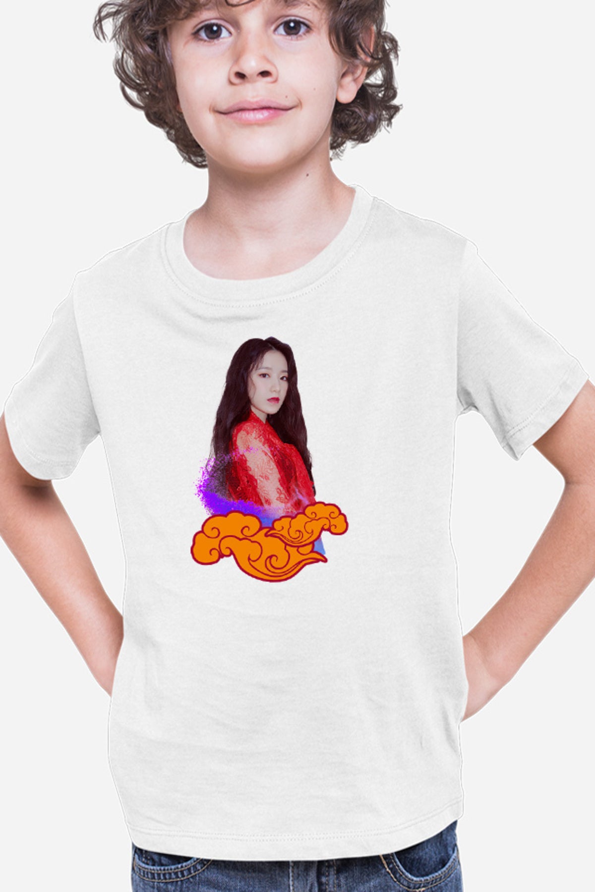 Tricou copii I-DLE Clouds Gorgeous Woman Singer Talent