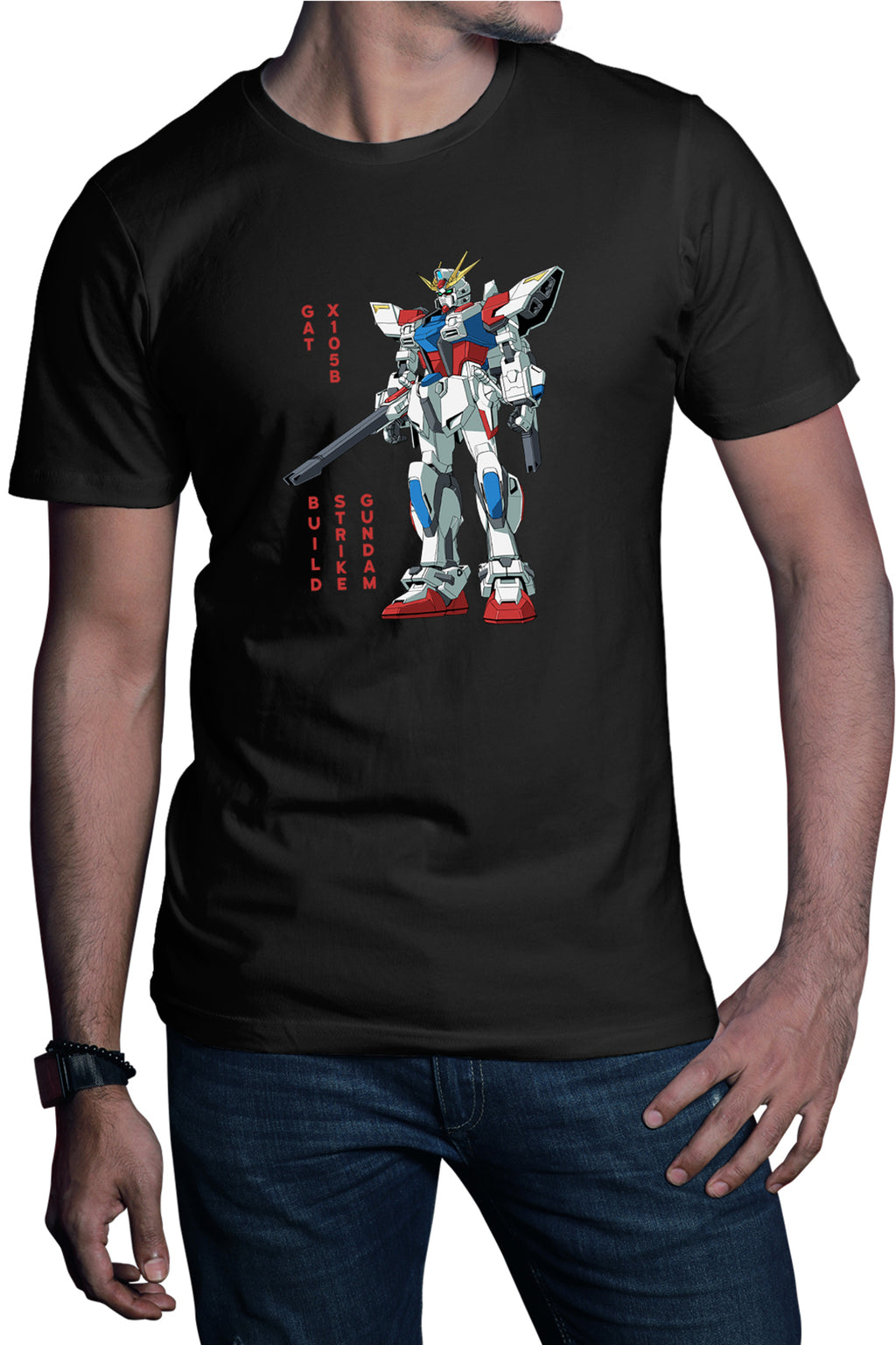 Tricou barbati dam Build Fighters Robot Anime Monster
