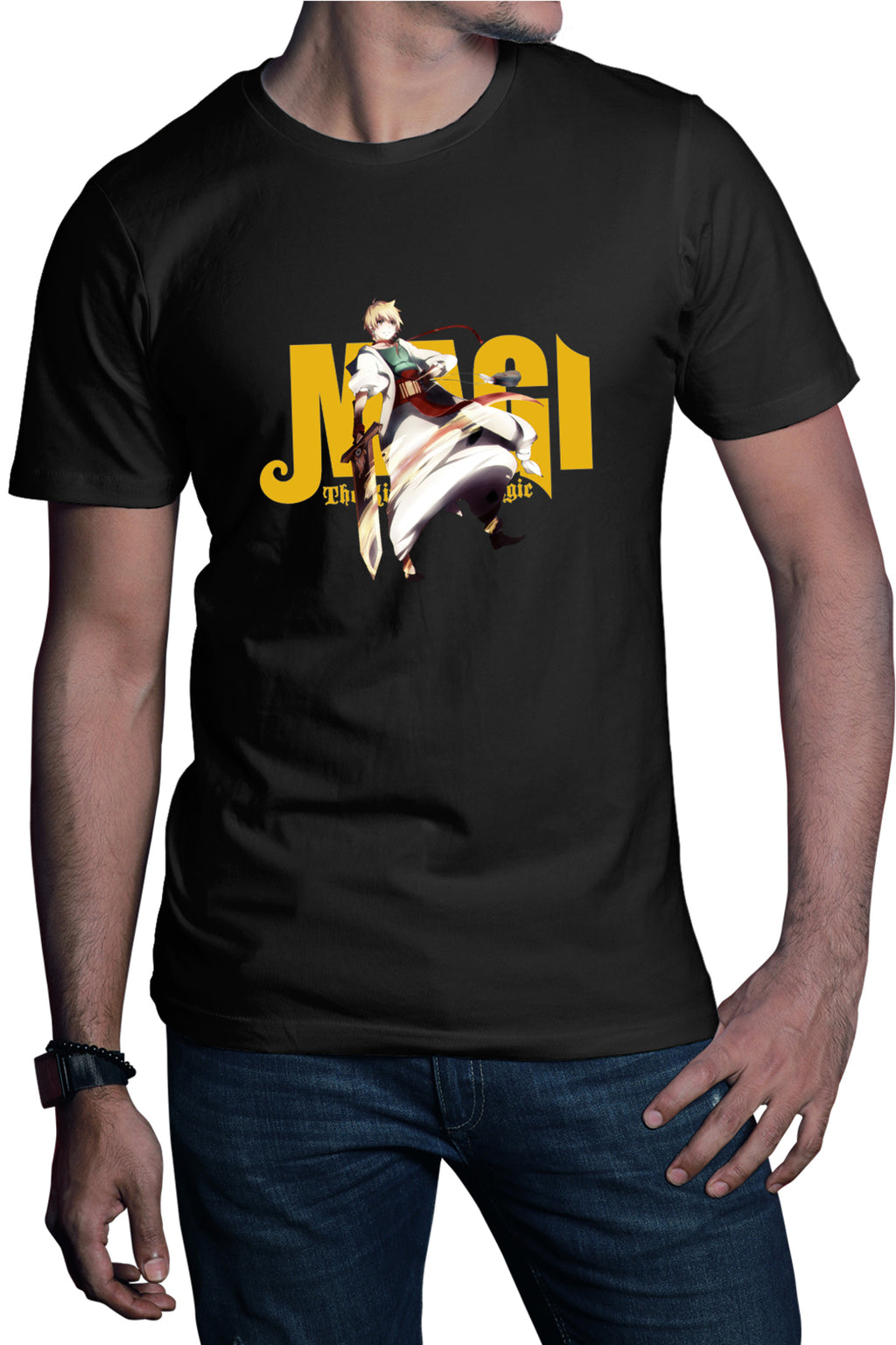 Tricou barbati Magi The Labyrinth of Magic Alibaba Fire Stroke