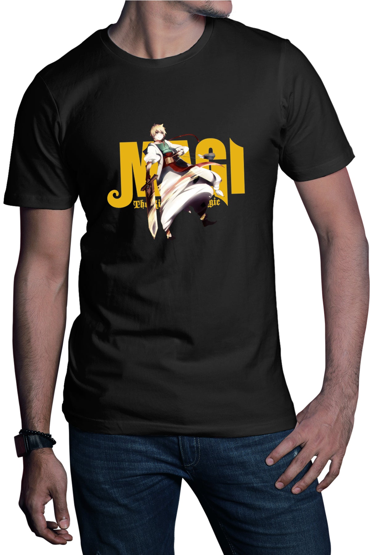 Tricou barbati Magi The Labyrinth of Magic Alibaba Fire Stroke