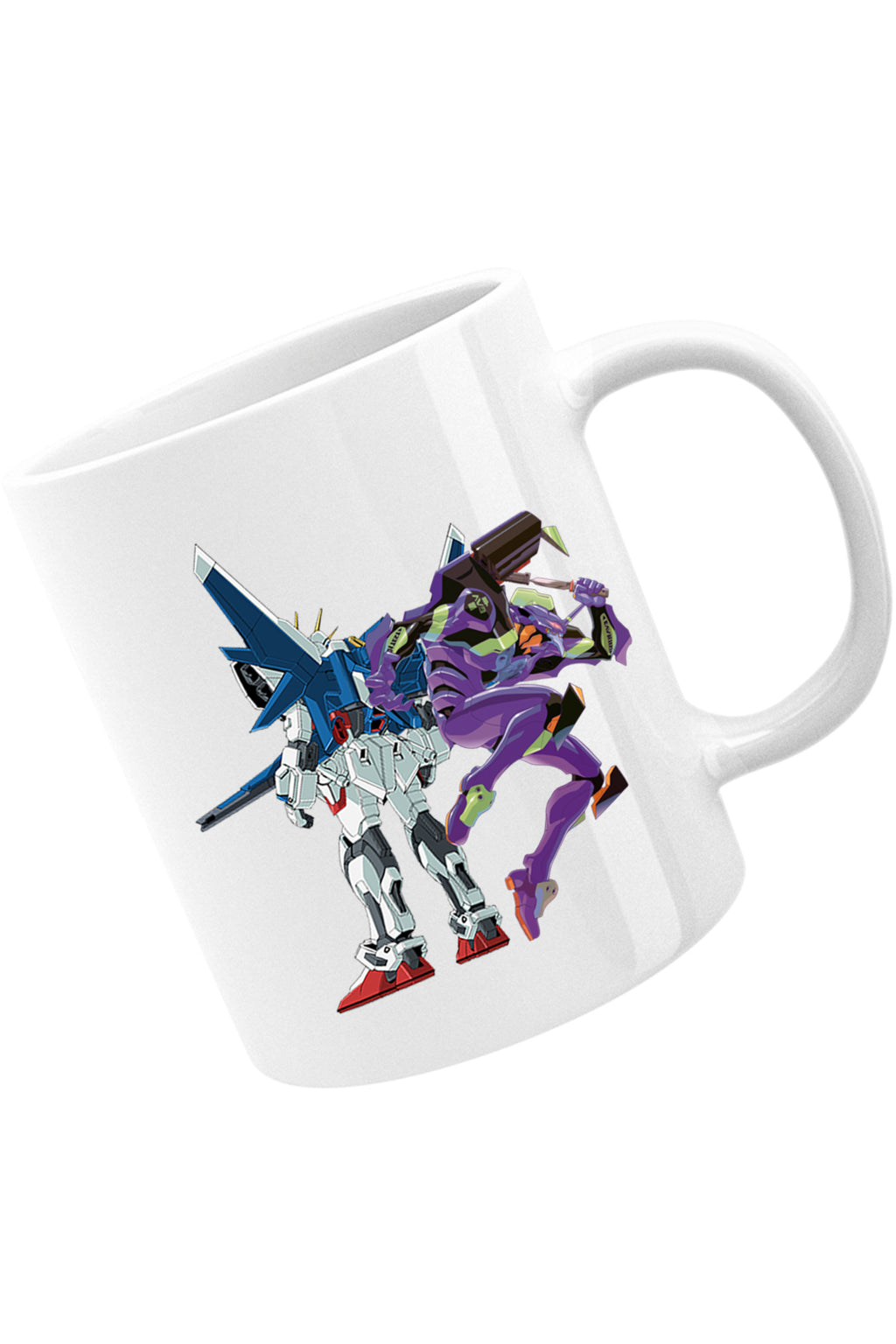Cana Gundam Robot Blue Eva Flying, alba, 330 ml