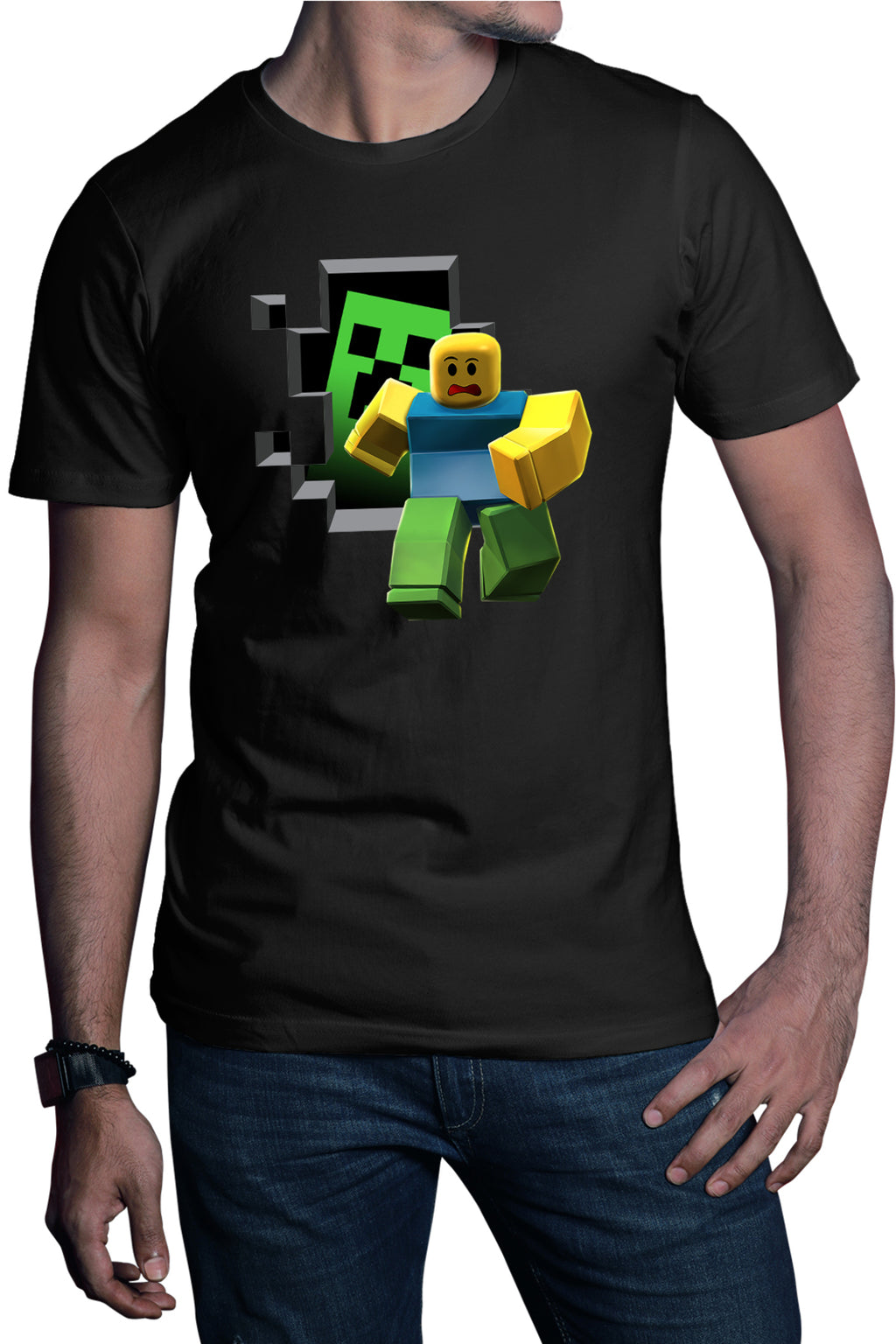 Tricou barbati Roblox Minecraft Earth Aternos Mcskins