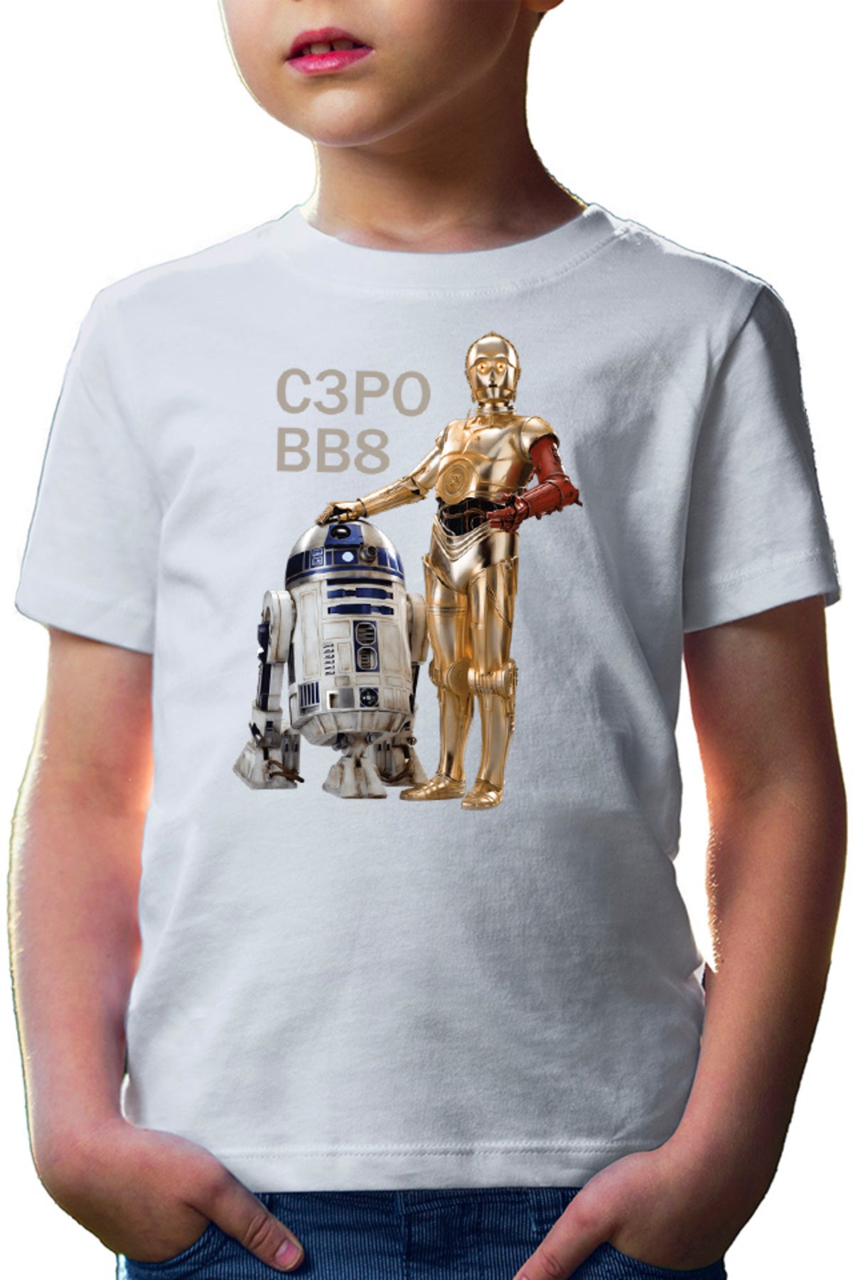 Tricou copii Star Wars Robots BB8 S3PO Droid