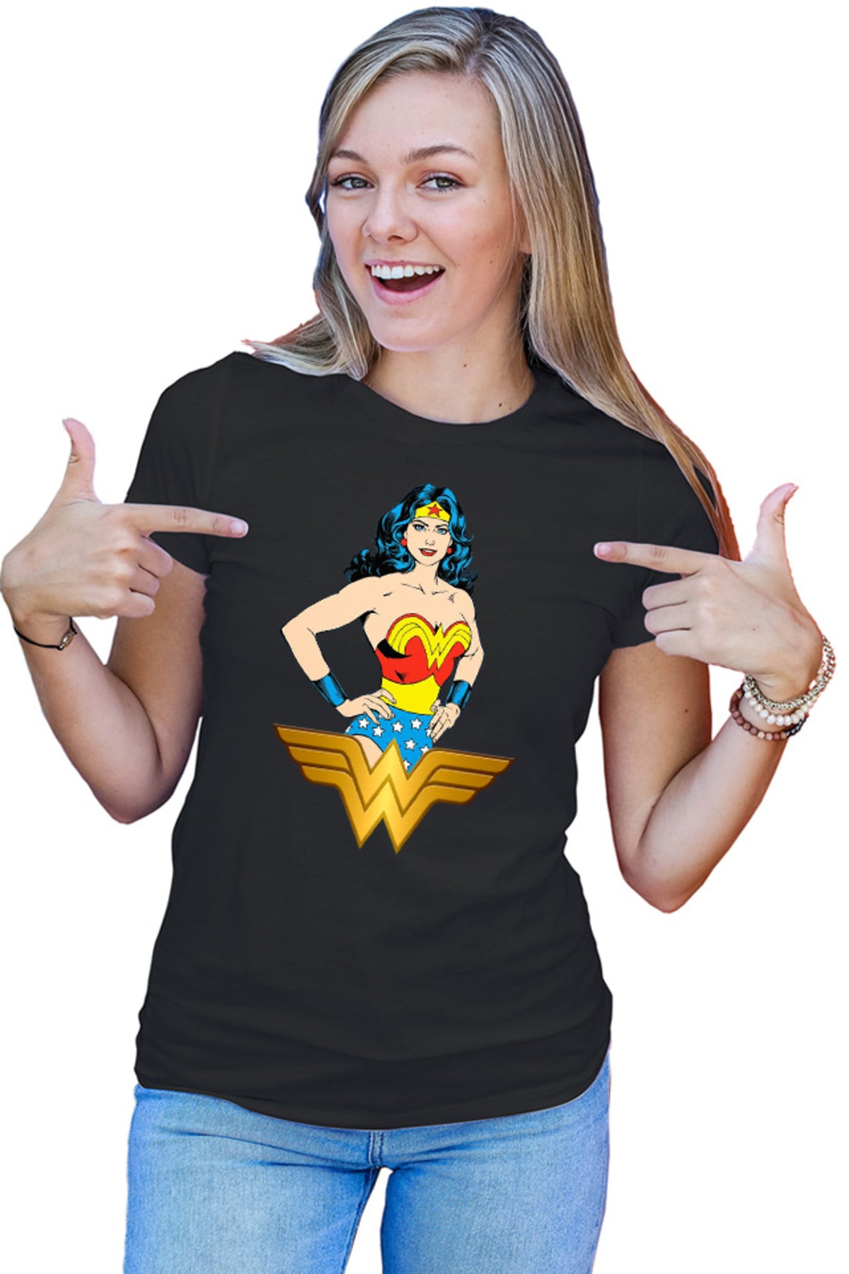 Tricou dama Wonder Woman Symbol Adventure Help Psychology