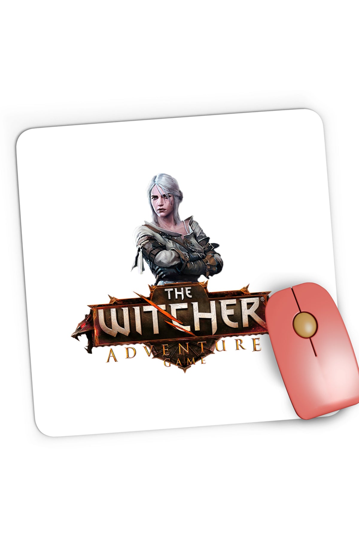Mousepad Gaming The Witcher Princess Ciri Medieval Hunter, 21x19 cm