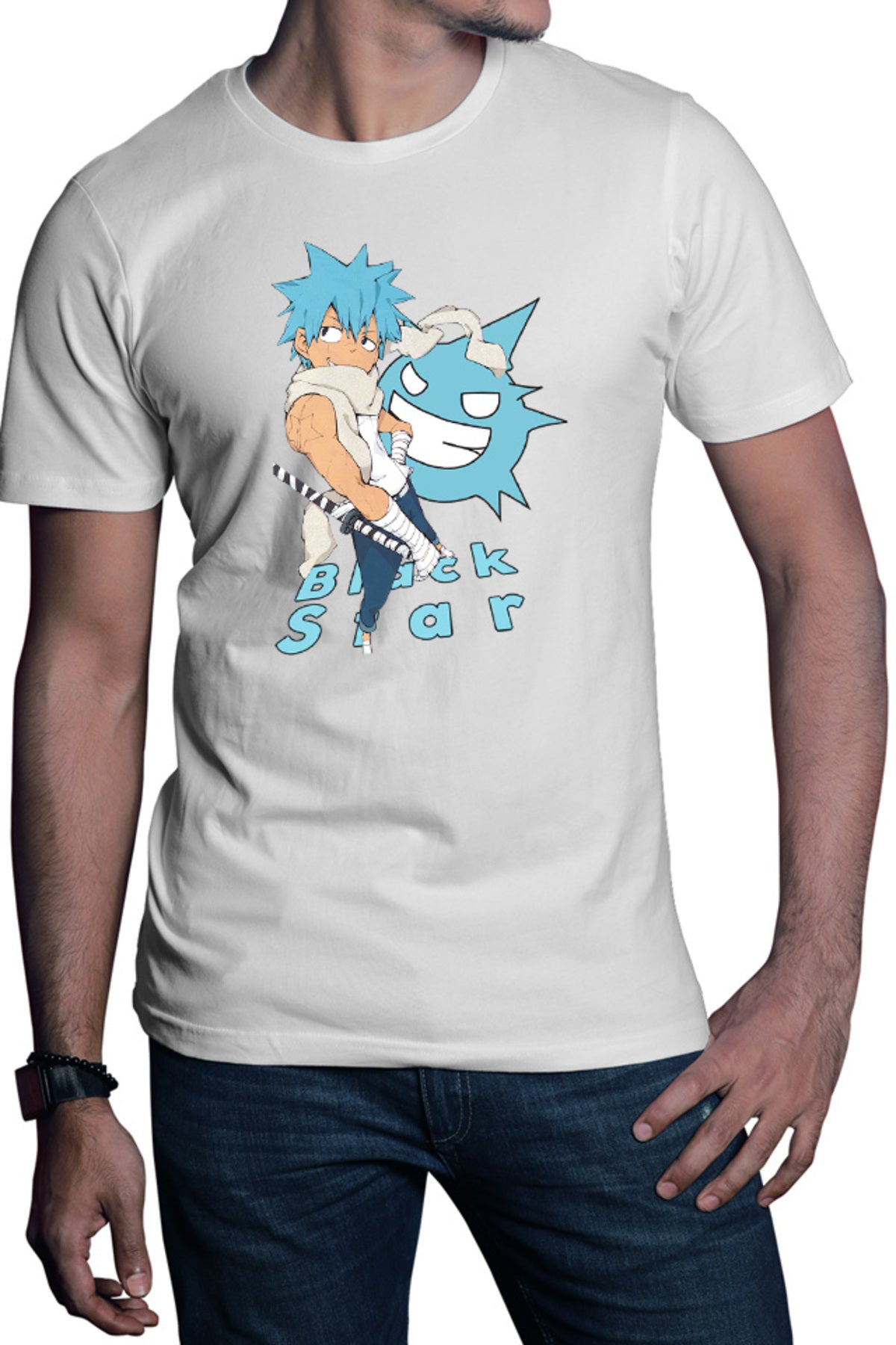 Tricou barbati Soul Eater Black Star Spirit Deseneanime Anime Manga