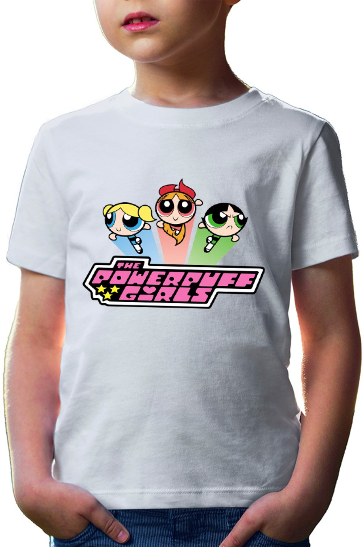 Tricou copii The Powerpuff Girls Logo Trio Adventure Funny