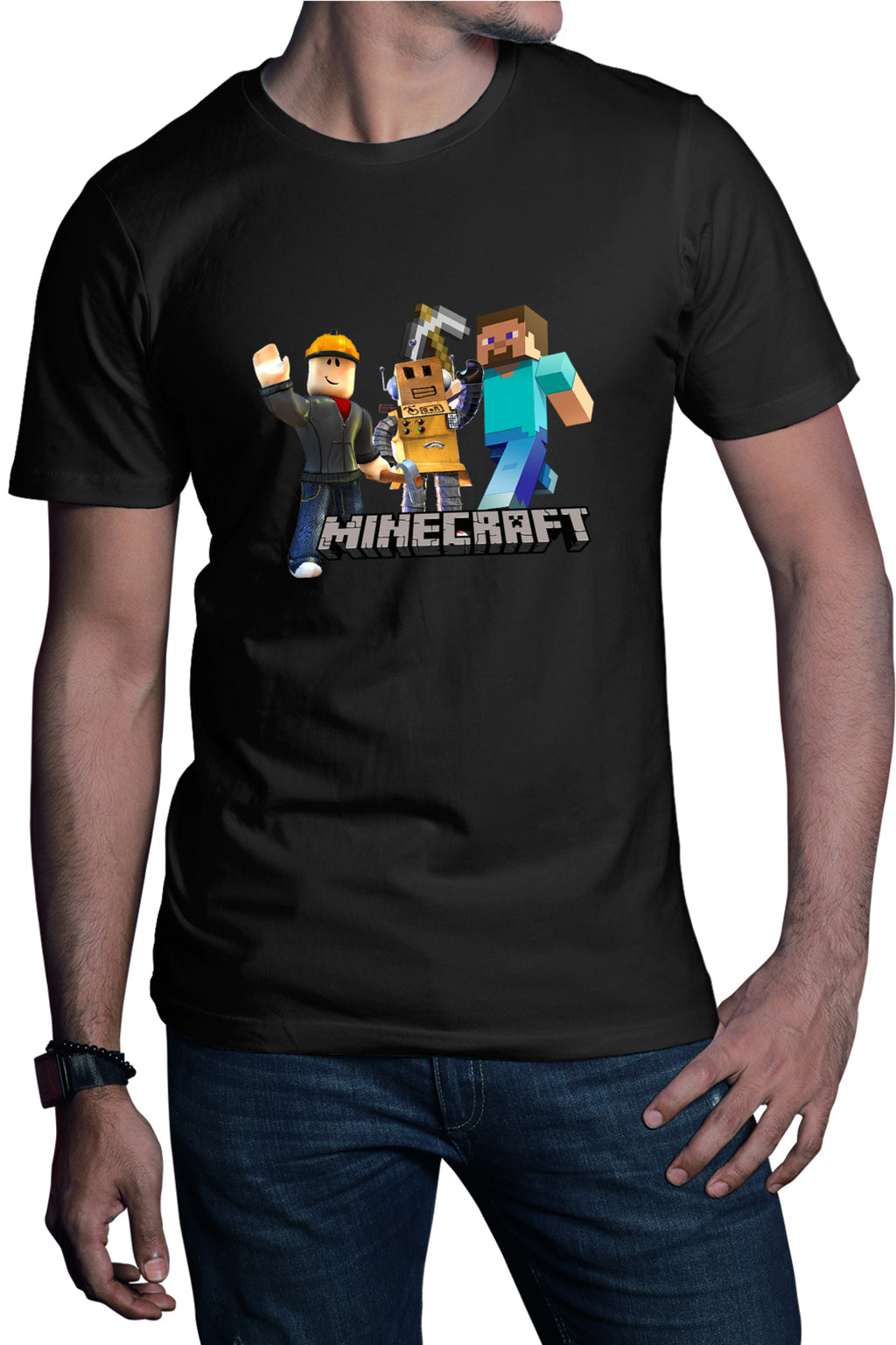 Tricou barbati Roblox Minecraft Video Mcskins Tlauncher