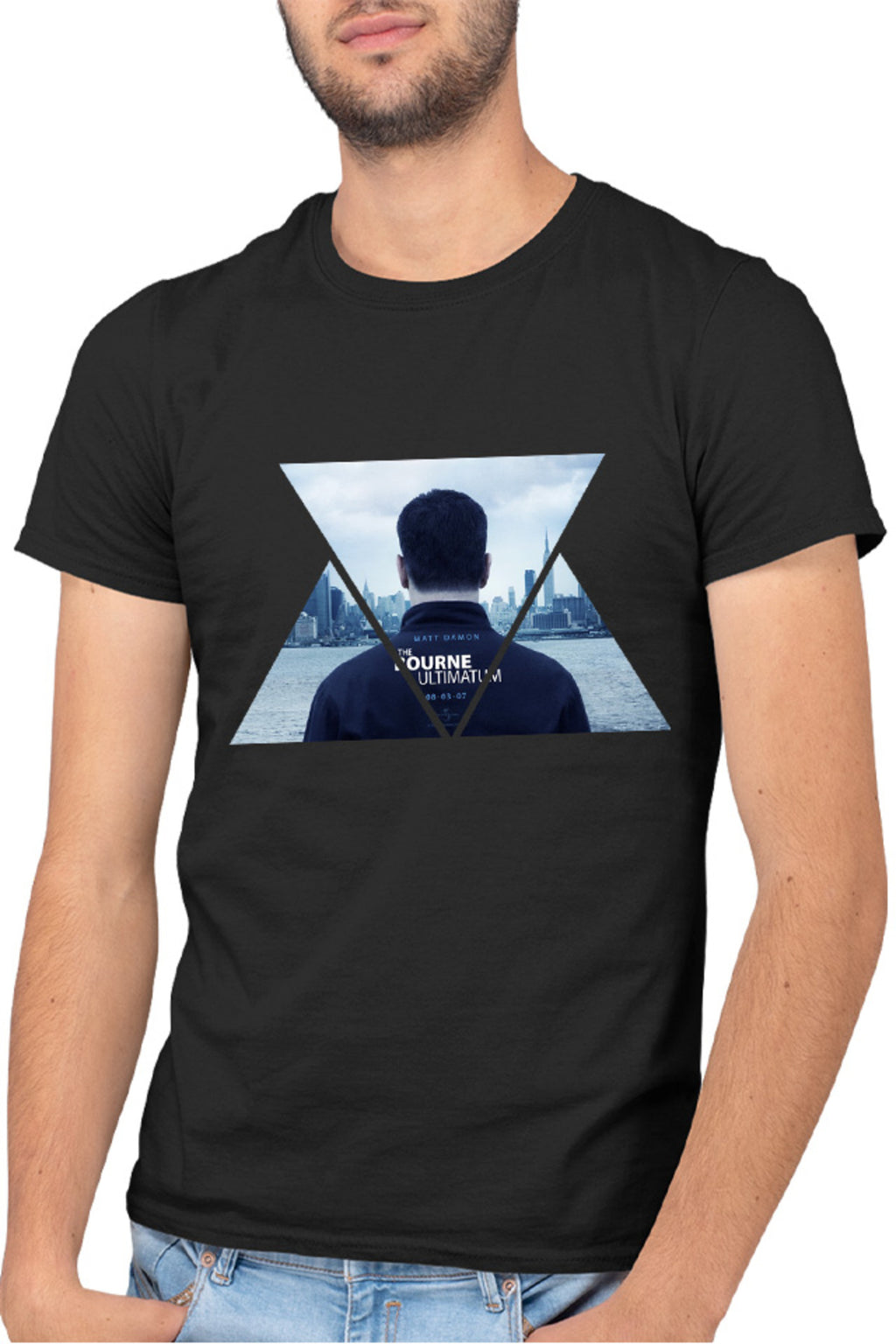 Tricou barbati Bourne Triangle Movie American Country