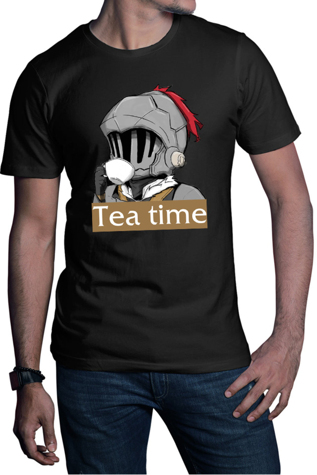 Tricou barbati Goblin Slayer Tea Time Break Anime Rapid Armor Bebe