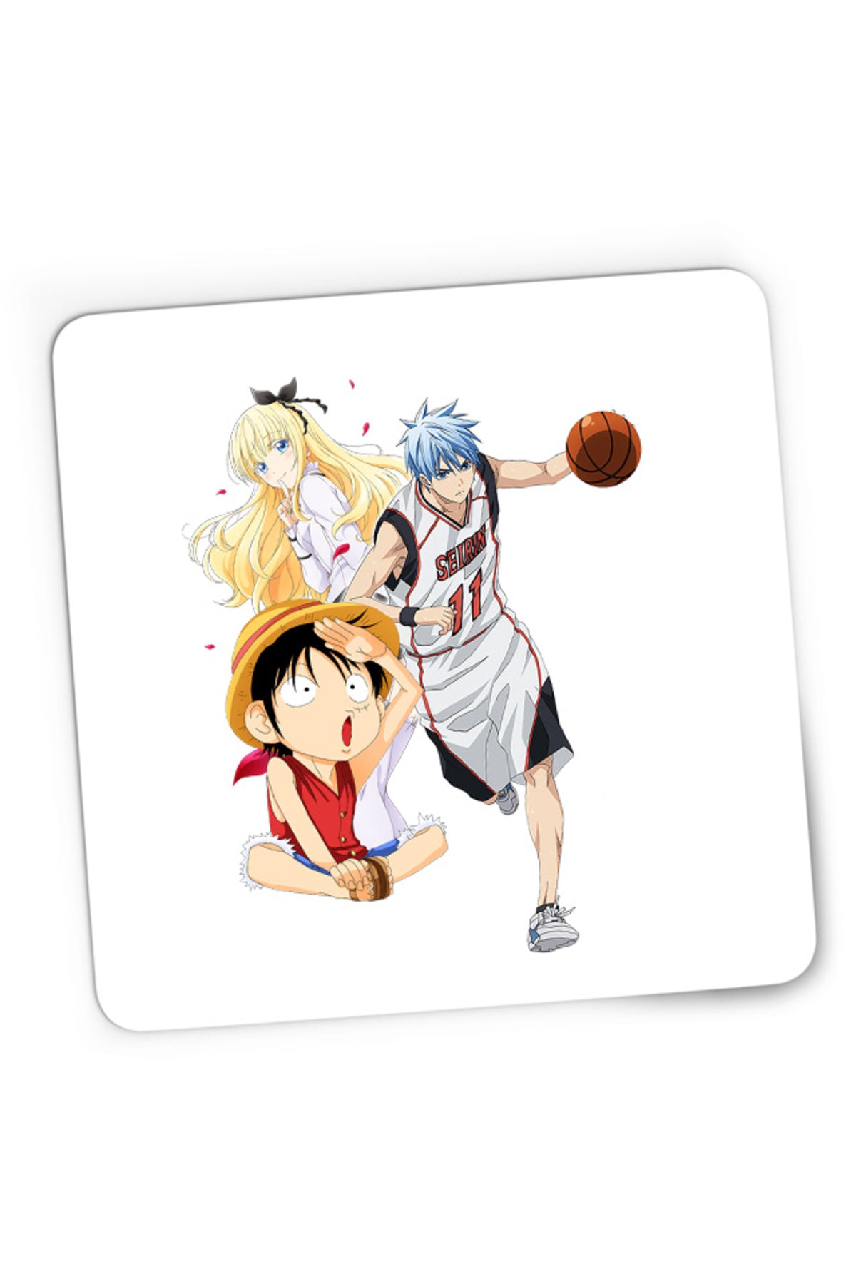 Mousepad Gaming Boarding School Juliet Kuroko no Basket One Piece , 21x19 cm