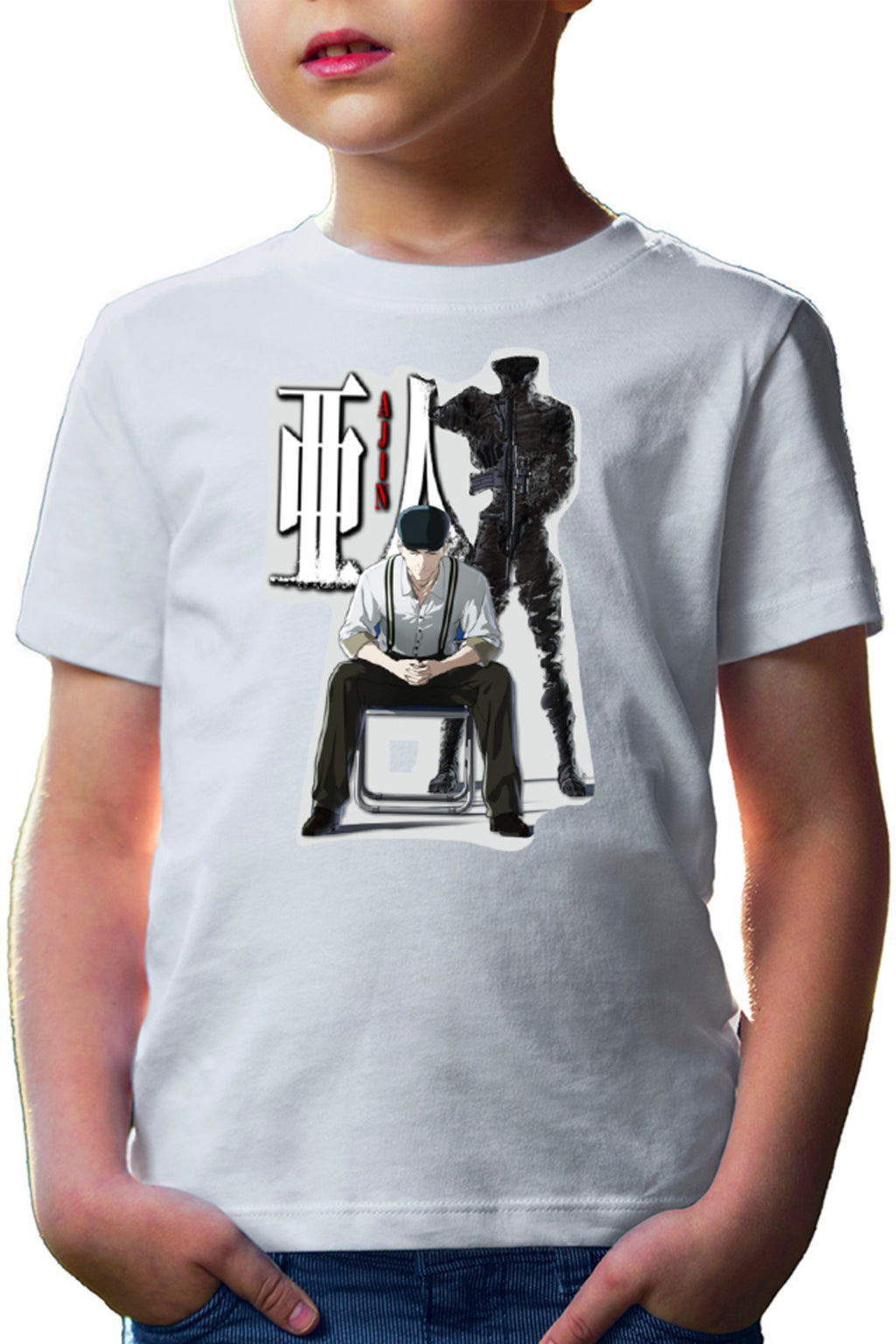 Tricou copii Ajin Satou Longevity Mature Horror