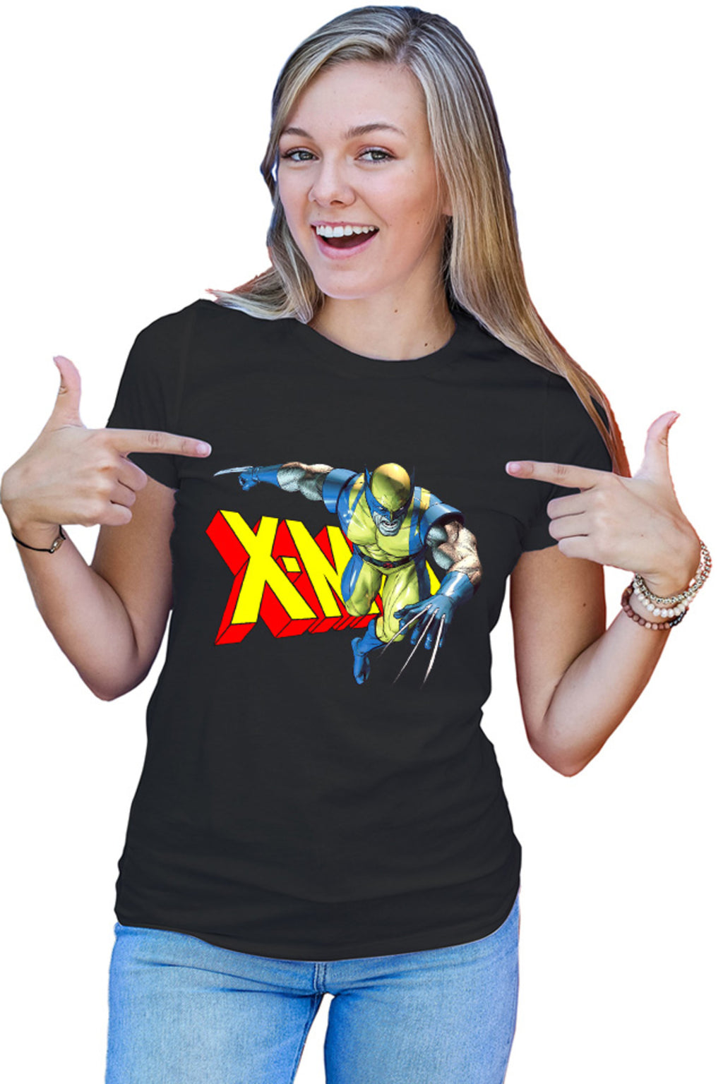 Tricou dama Wolverine X-Men Logo Superpower Hero
