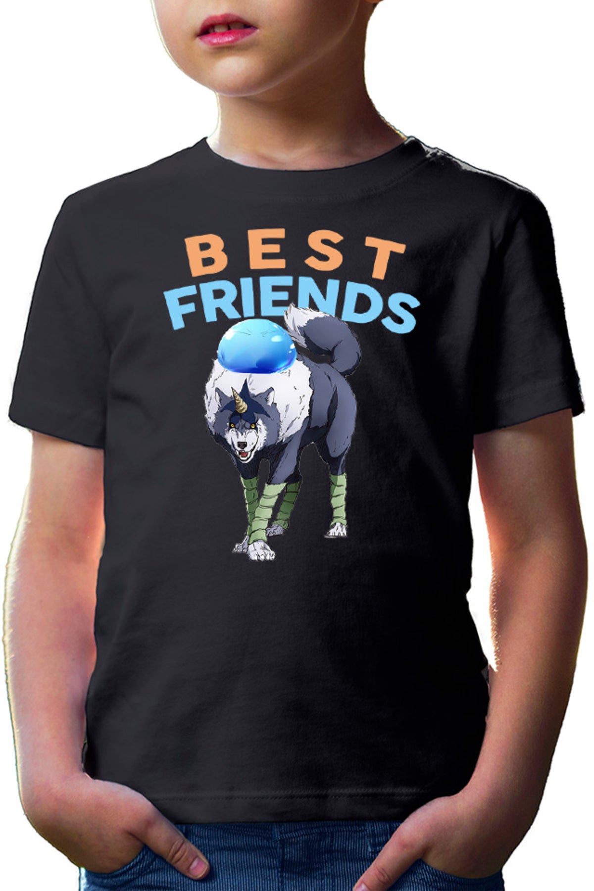 Tricou copii TenSura Slime Isekai Ranga Rinmuru Friends Dog