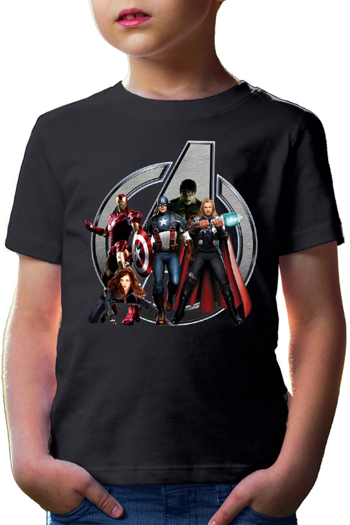 Tricou copii Thor Avangers Hulk Iron Man Captain America Allience Heroes