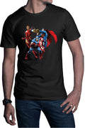 Tricou barbati Thanos Gauntlet Mach Marvel Superman Ironman