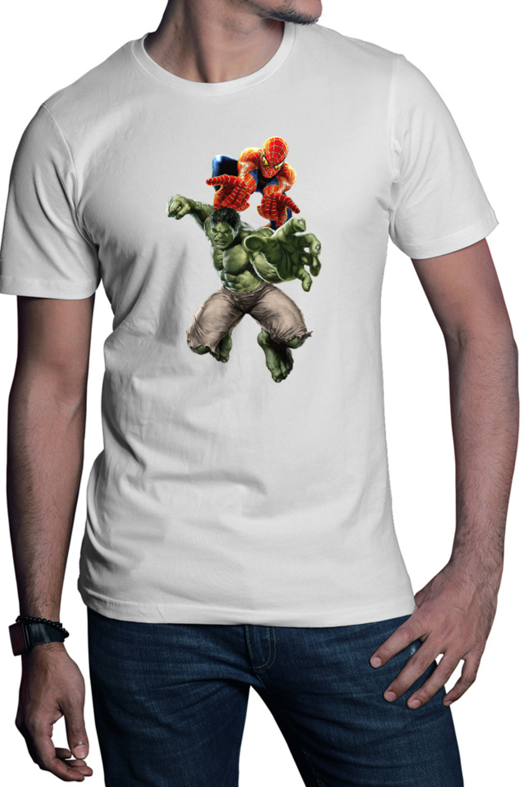 Tricou barbati Hulk Spiderman Incredible MacBook Pro Carol Fist