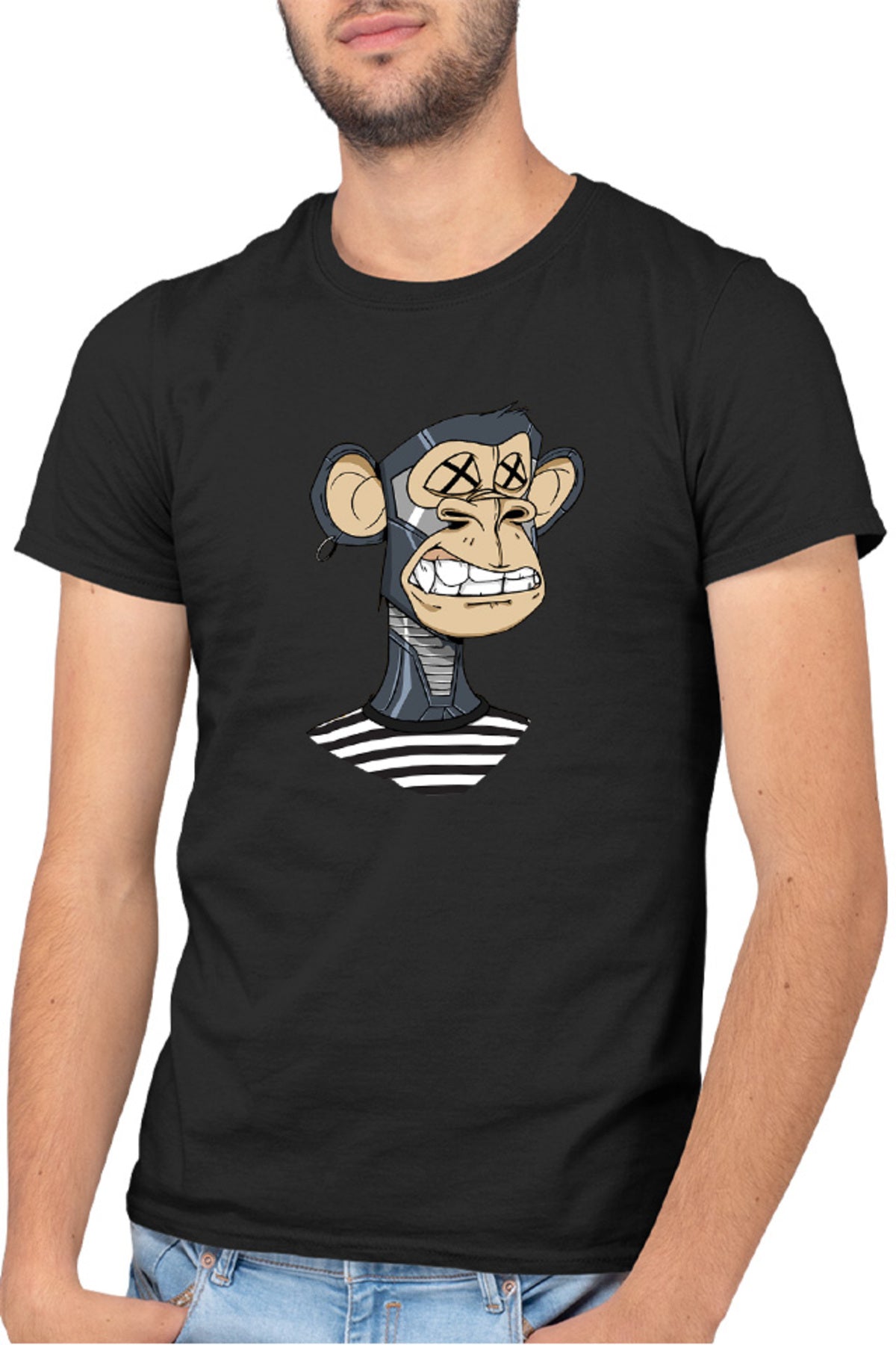 Tricou barbati NFT Monkey Currency Money Trend Animal