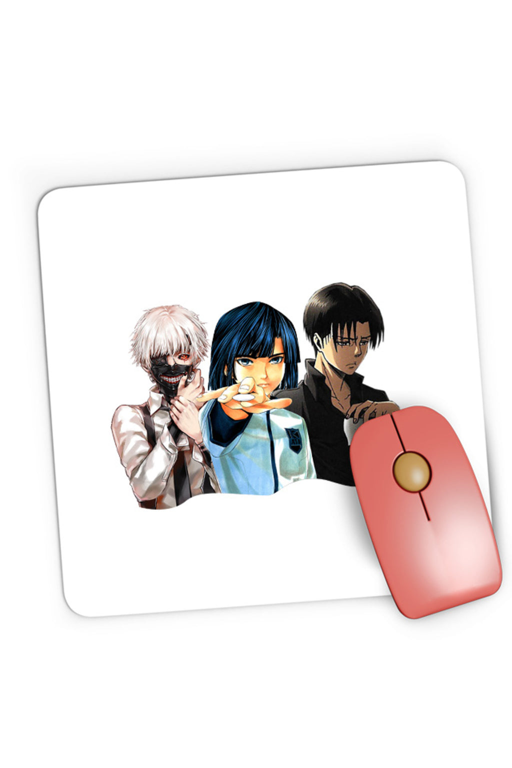 Mousepad Gaming Hikaru no Go Attack on Titan Levi Tokyo Ghoul Kaneki Akira Coffee, 21x19 cm