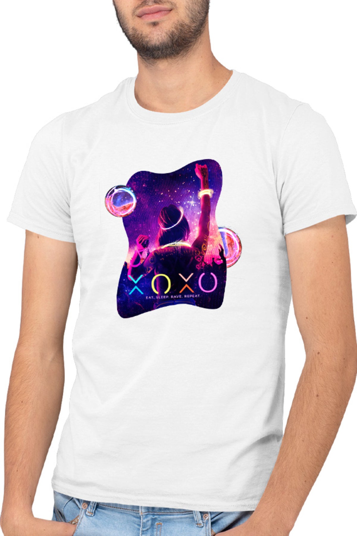 Tricou barbati XOXO Dance Neon Party Colorful Teens Movie