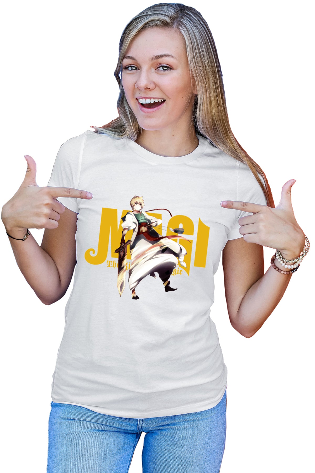 Tricou dama Magi The Labyrinth of Magic Alibaba Fire Stroke