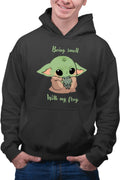 Hanorac barbati Baby Yoda Frog Eat Kawaii
