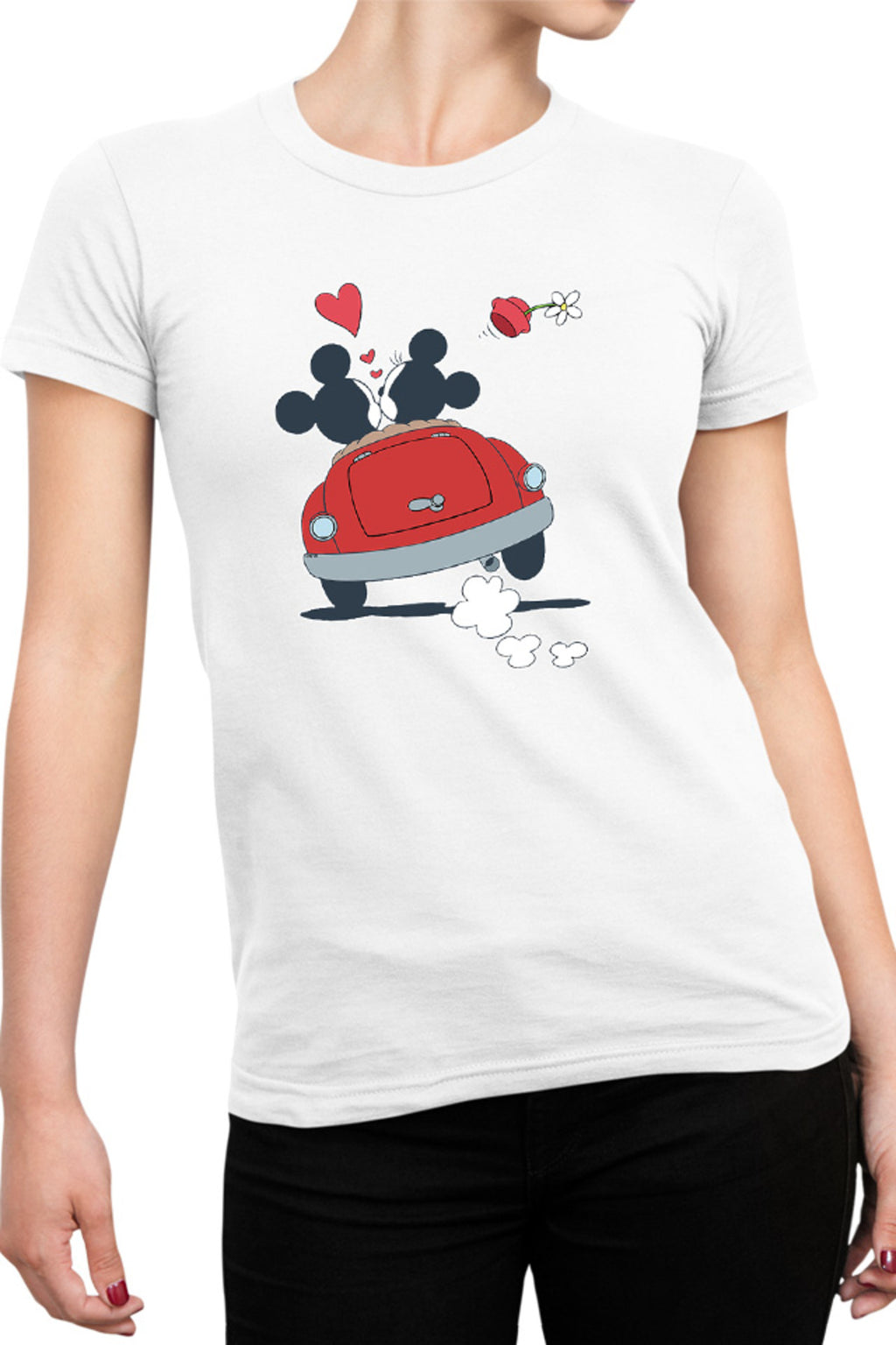 Tricou dama Mickey Mouse Lovers Minnie Flower