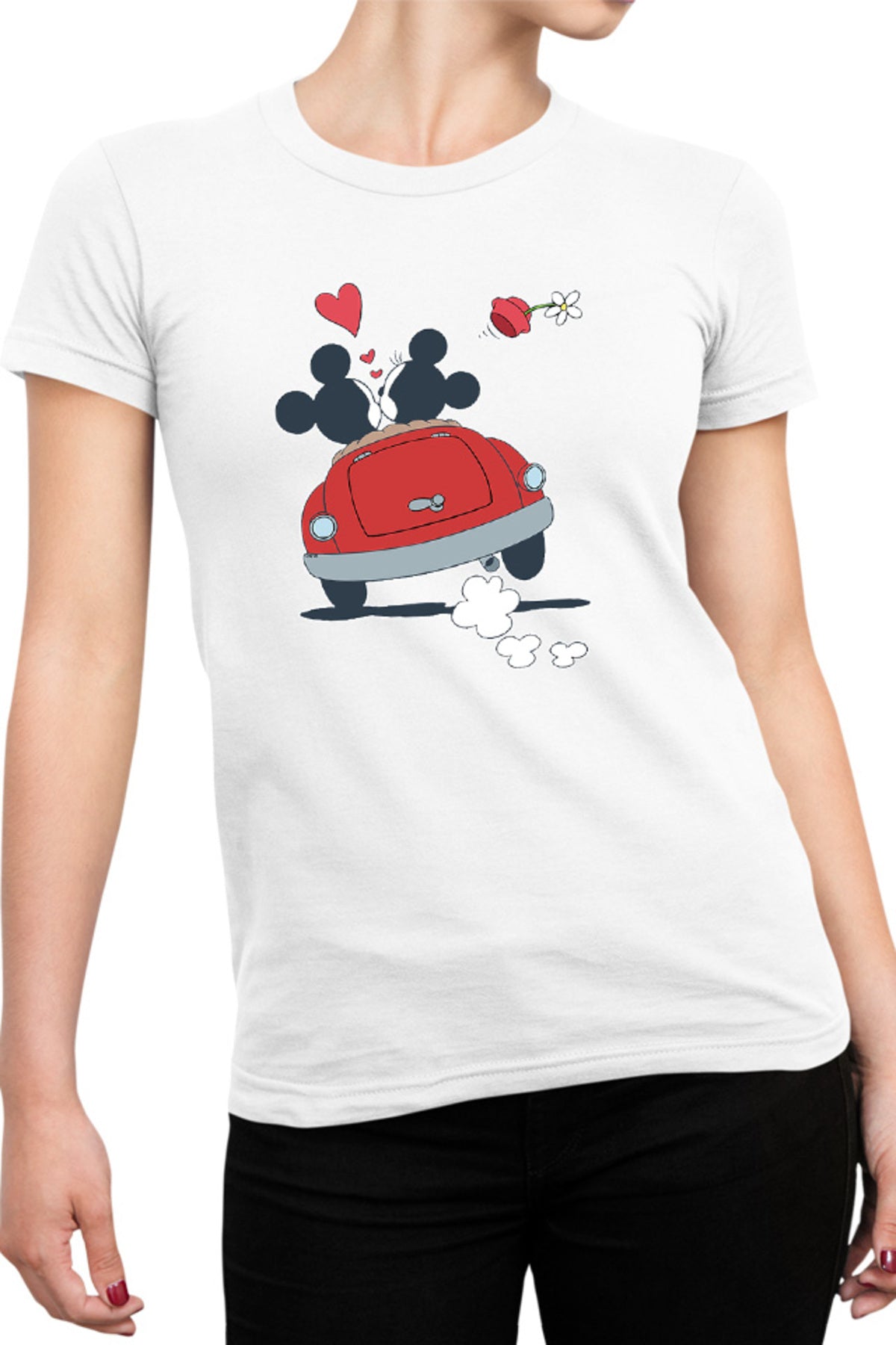 Tricou dama Mickey Mouse Lovers Minnie Flower