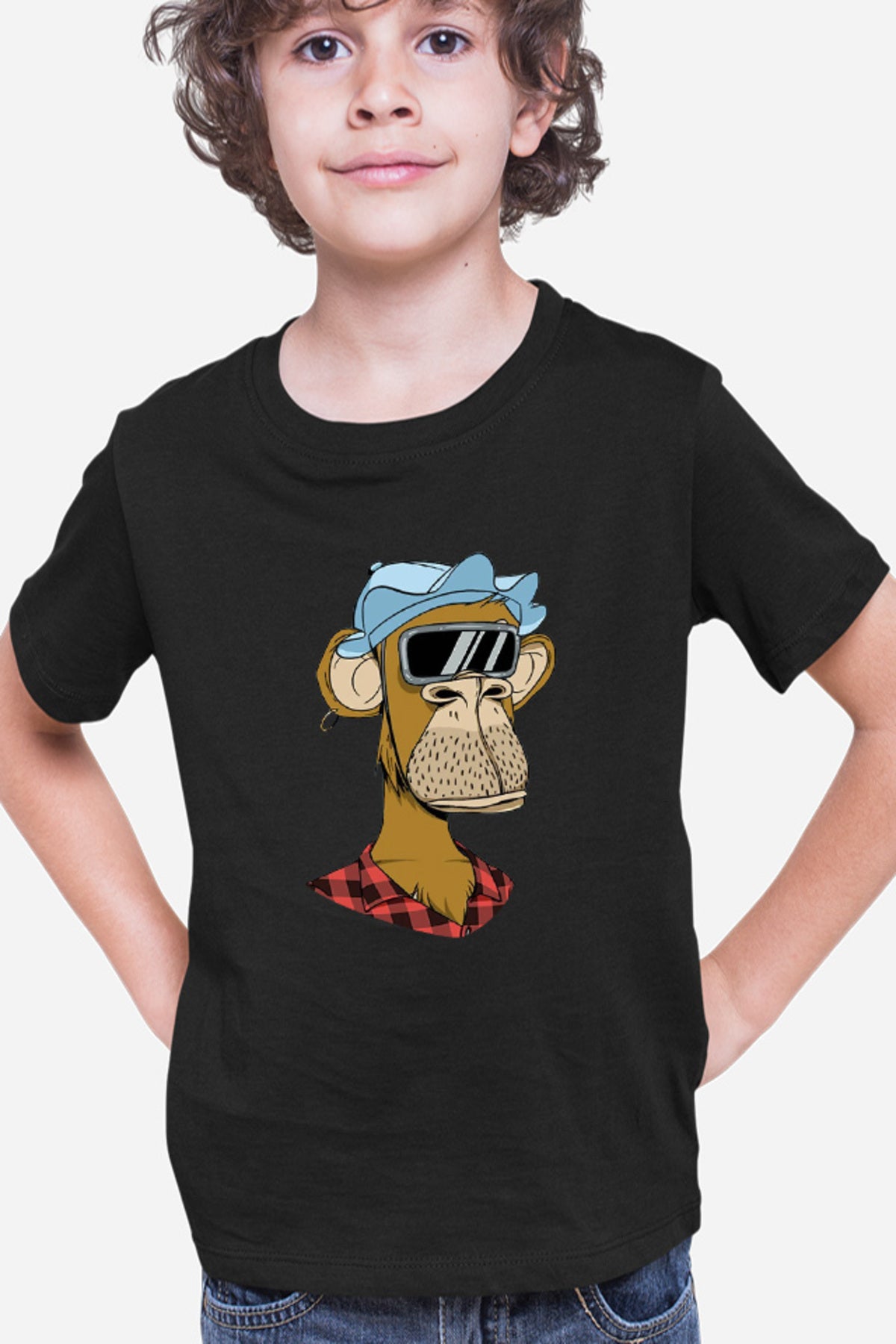 Tricou copii NFT Monkey Pyramid Thief Crypto Coin