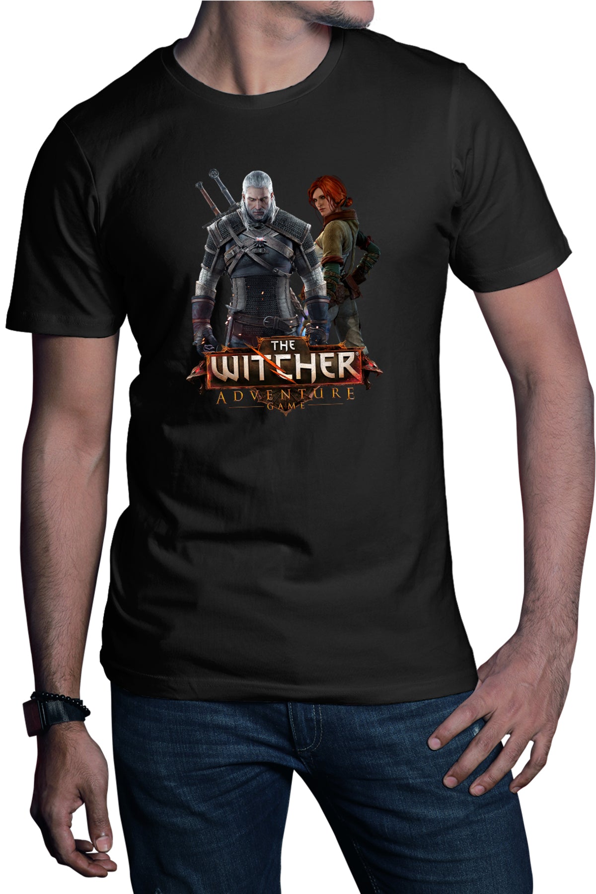 Tricou barbati The Witcher Eskel Thronebreaker Tales Wild Heart