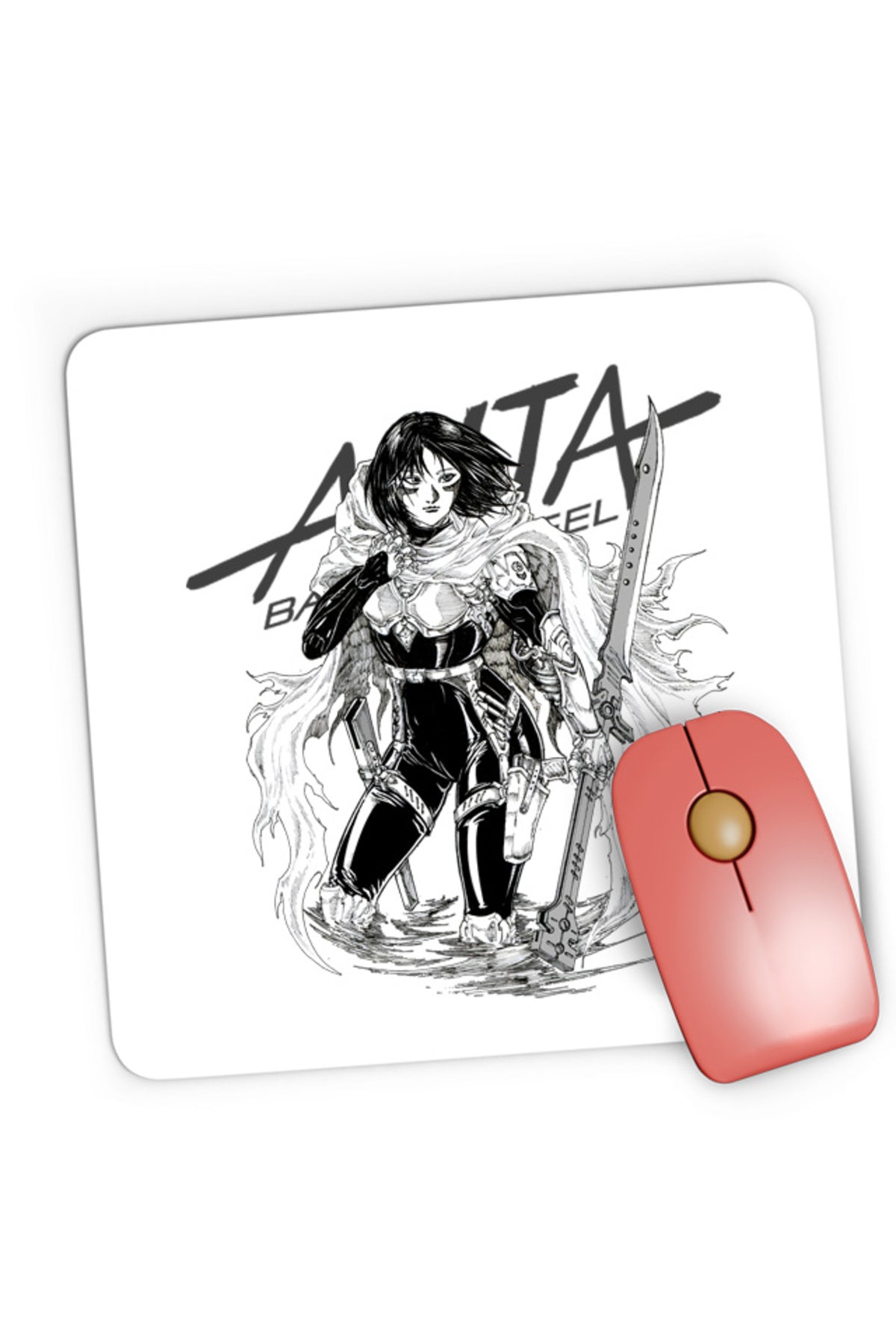Mousepad Gaming Battle Angel Alita Gally Armor Fight Anime Kage, 21x19 cm
