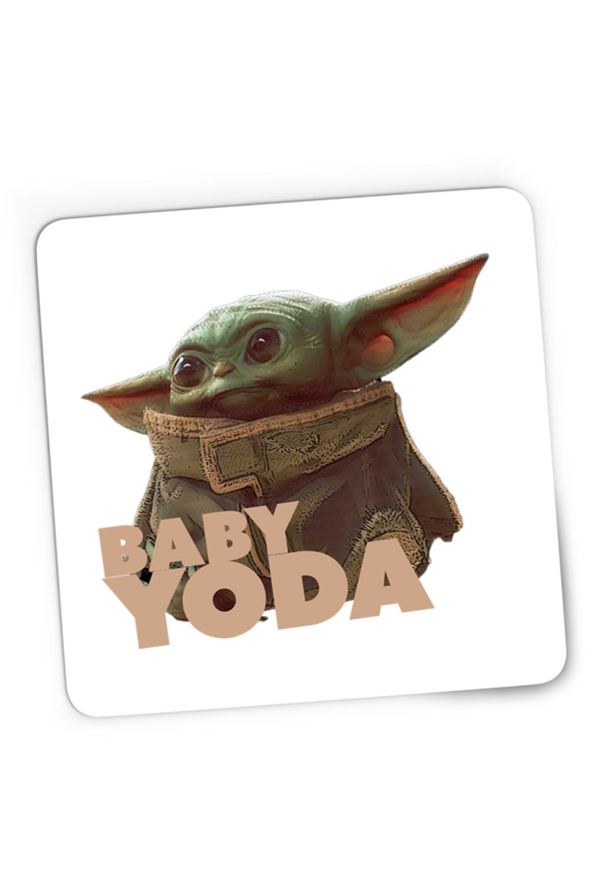 Mousepad Gaming Baby Yoda Small Star Wars, 21x19 cm