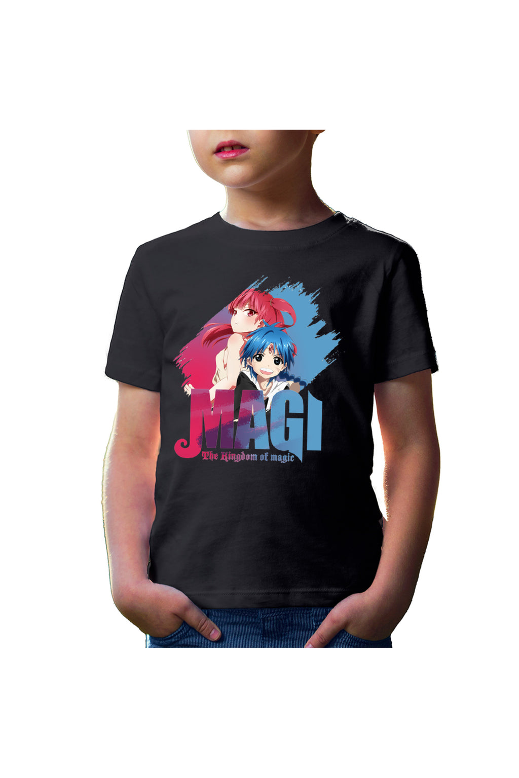 Tricou copii Magi The Labyrinth of Magic Morgiana Alladin Brush Logo