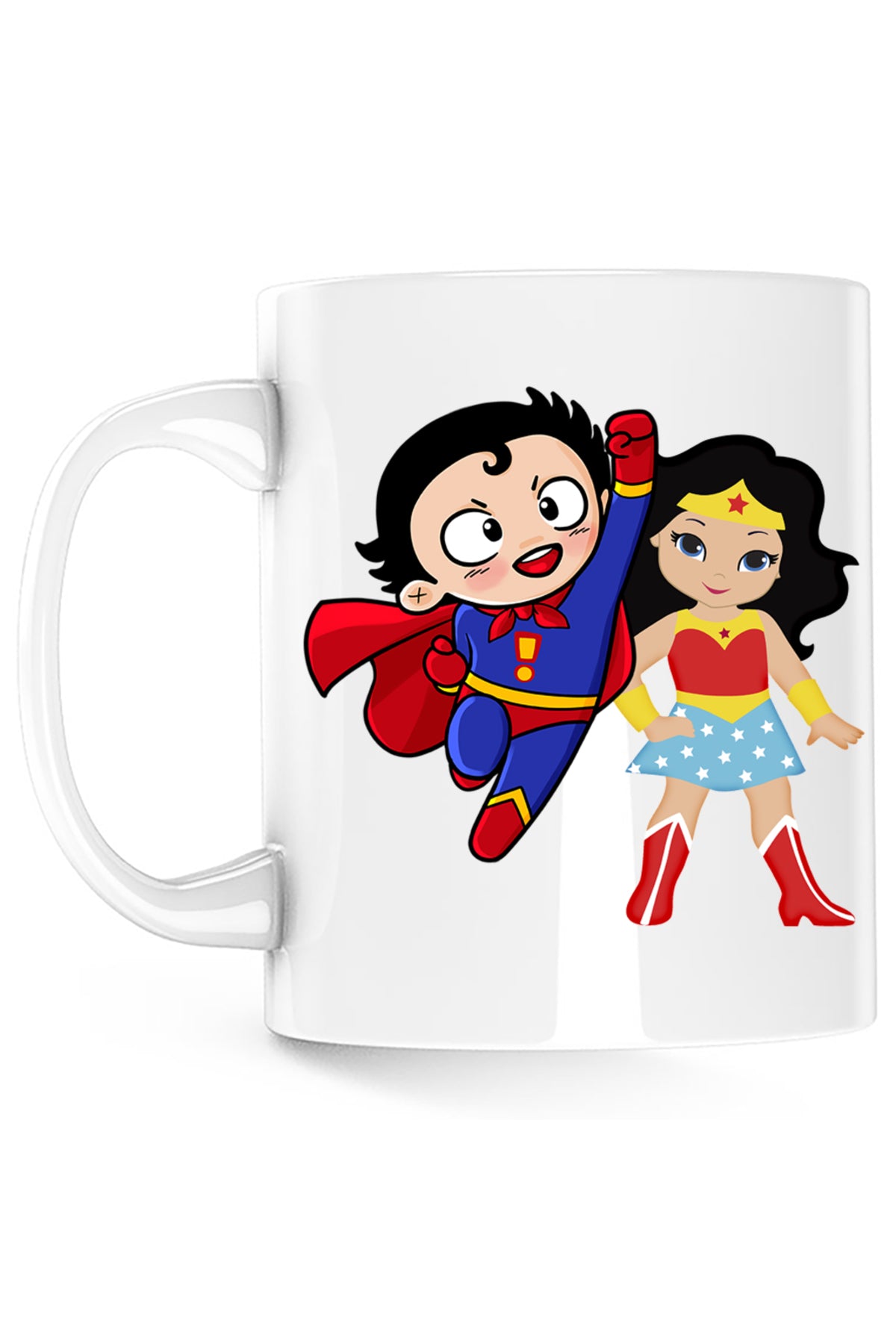 Cana Superman Wonder Woman Cartoon Hero Comics, alba, 330 ml