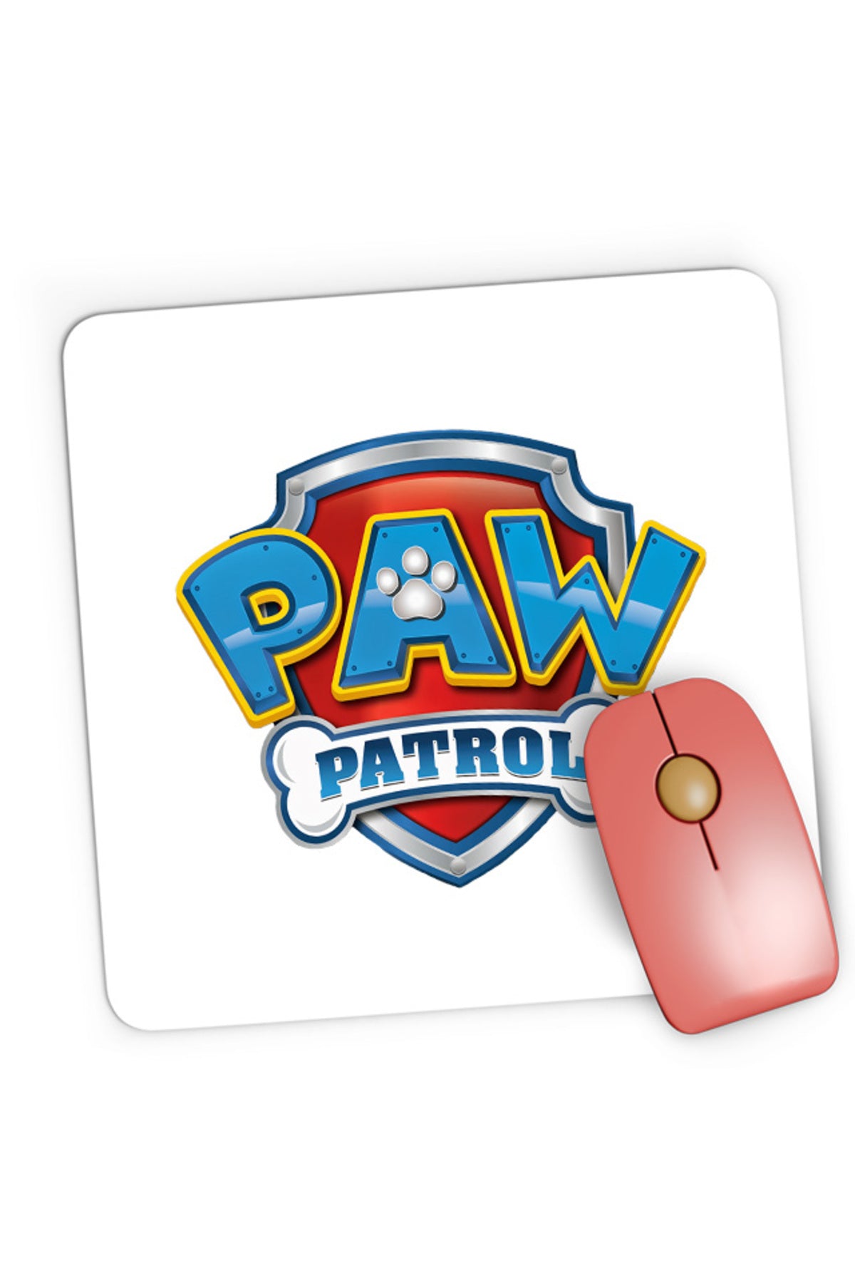 Mousepad Gaming Paw Patrol Logo Disney Dogs Protect Humans, 21x19 cm