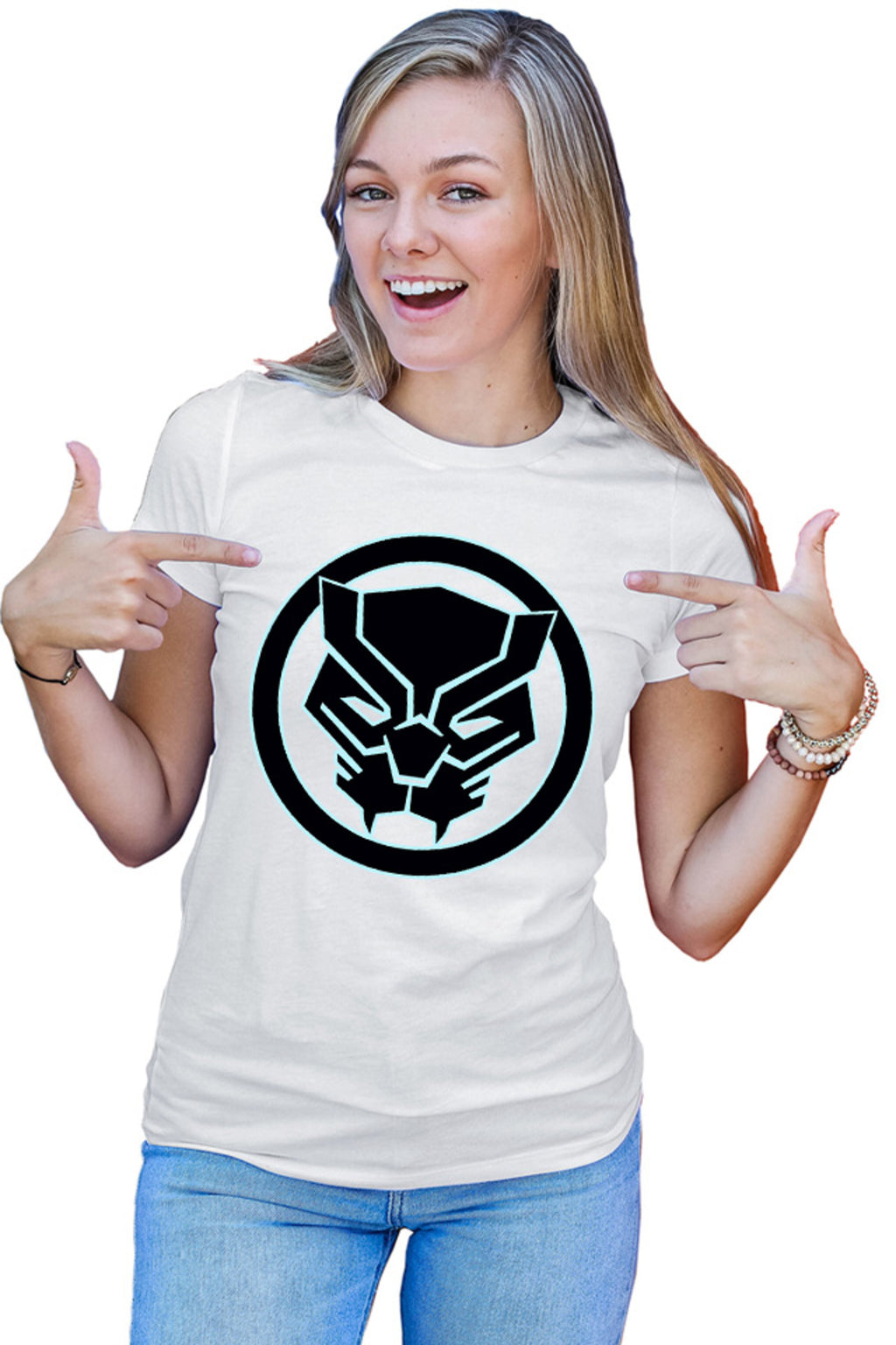 Tricou dama Black Panther Tribe Superpowers Cool Silent