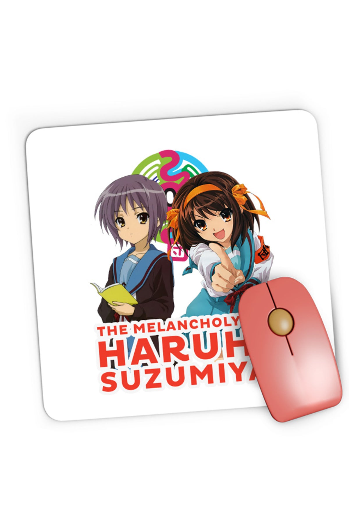 Mousepad Gaming Haruhi Suzumiya Yuki Book Read Sci-fi Cosplay Costume, 21x19 cm