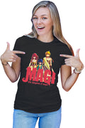 Tricou dama Magi The Labyrinth of Magic Spirit Group Angry Pose Red Logo