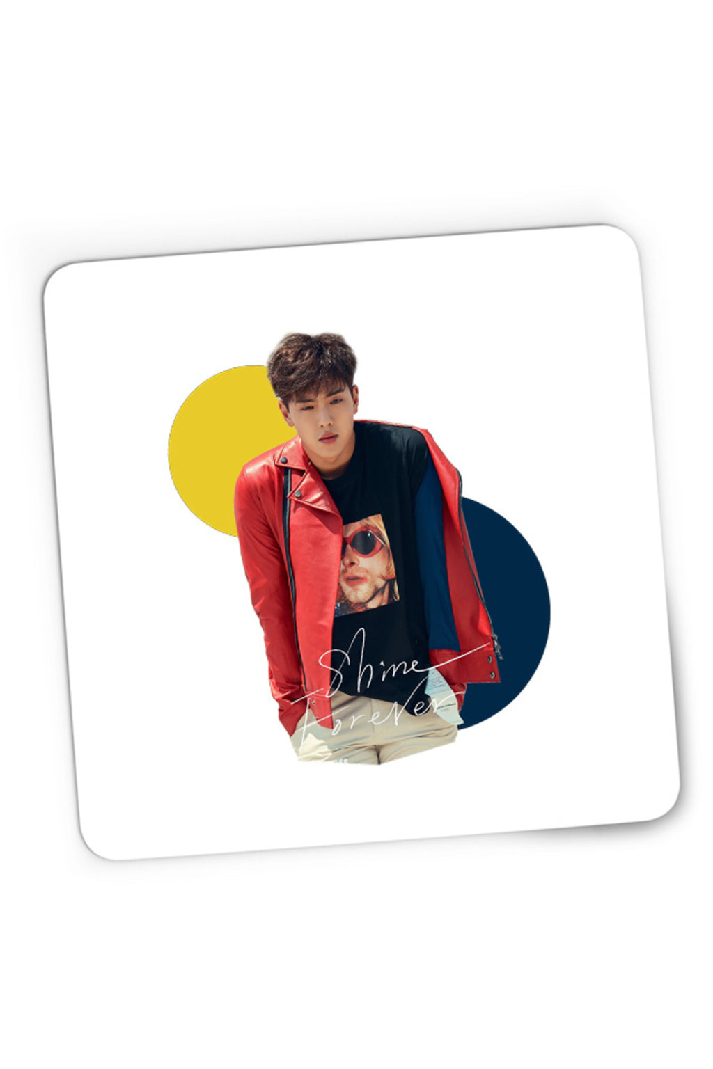 Mousepad Gaming MonstaX Shine Forever Cold Weather Idol K-Pop Origins, 21x19 cm