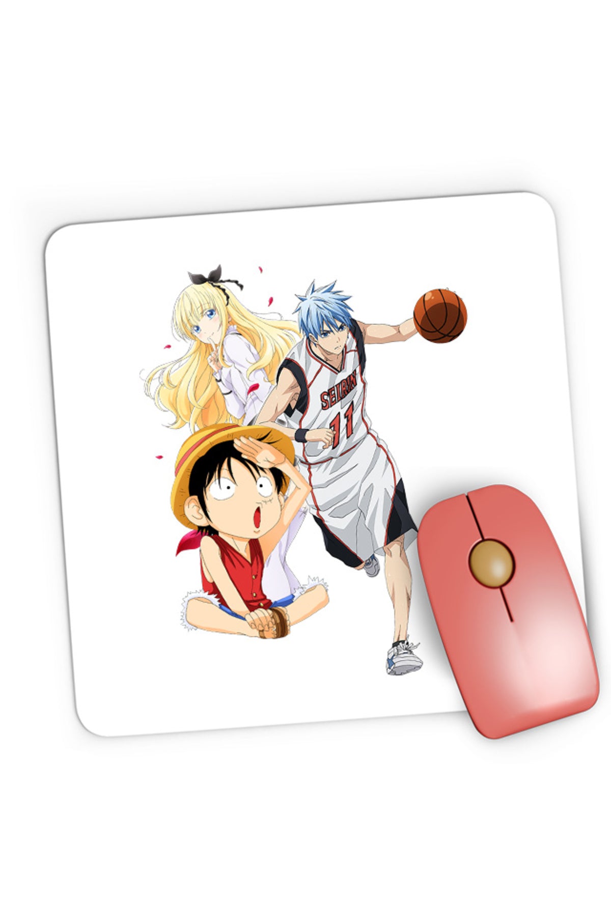 Mousepad Gaming Boarding School Juliet Kuroko no Basket One Piece , 21x19 cm