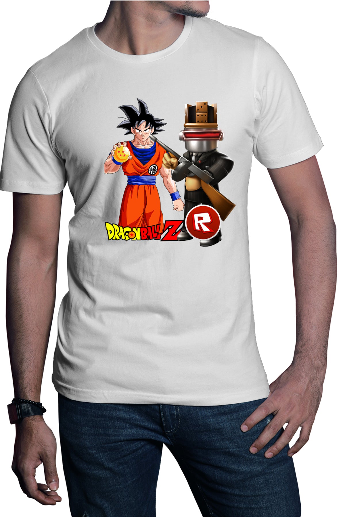 Tricou barbati Roblox Android Dragon Ball Z Songoku